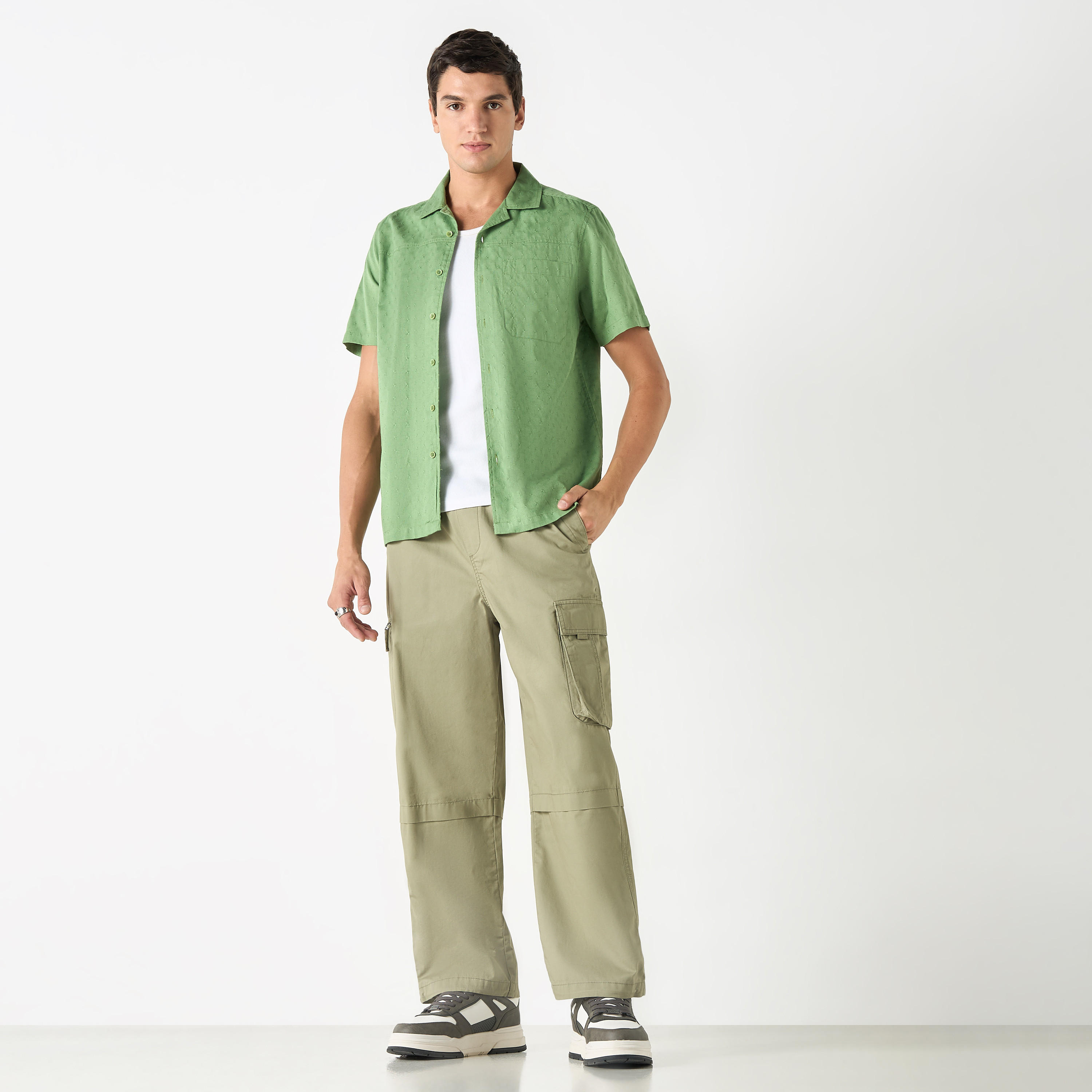 Wide Leg Fit Joggers with Pockets-men-clothing-bottoms-joggers-image-2