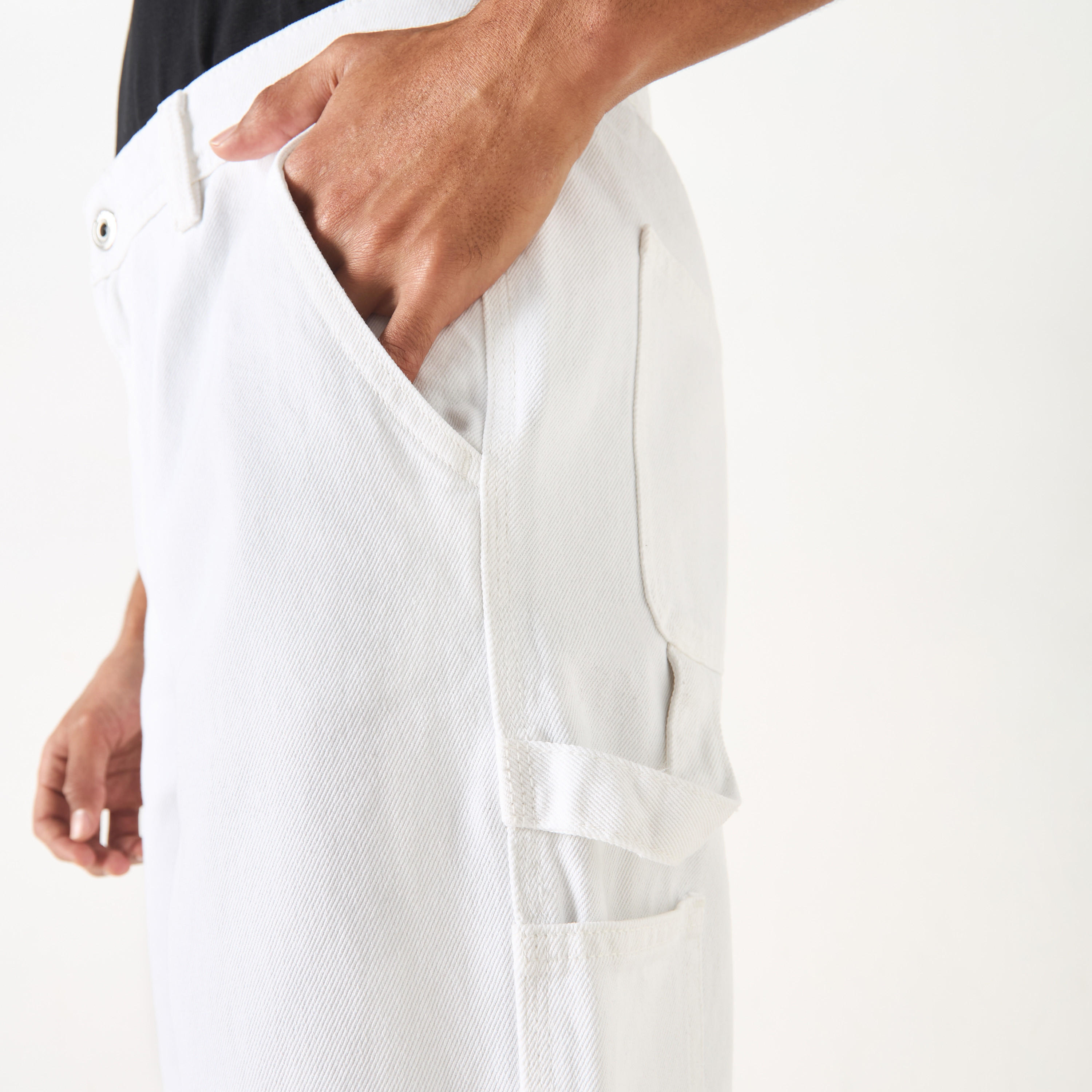Regular Fit Denim Shorts with Pockets-men-clothing-bottoms-shorts-image-4