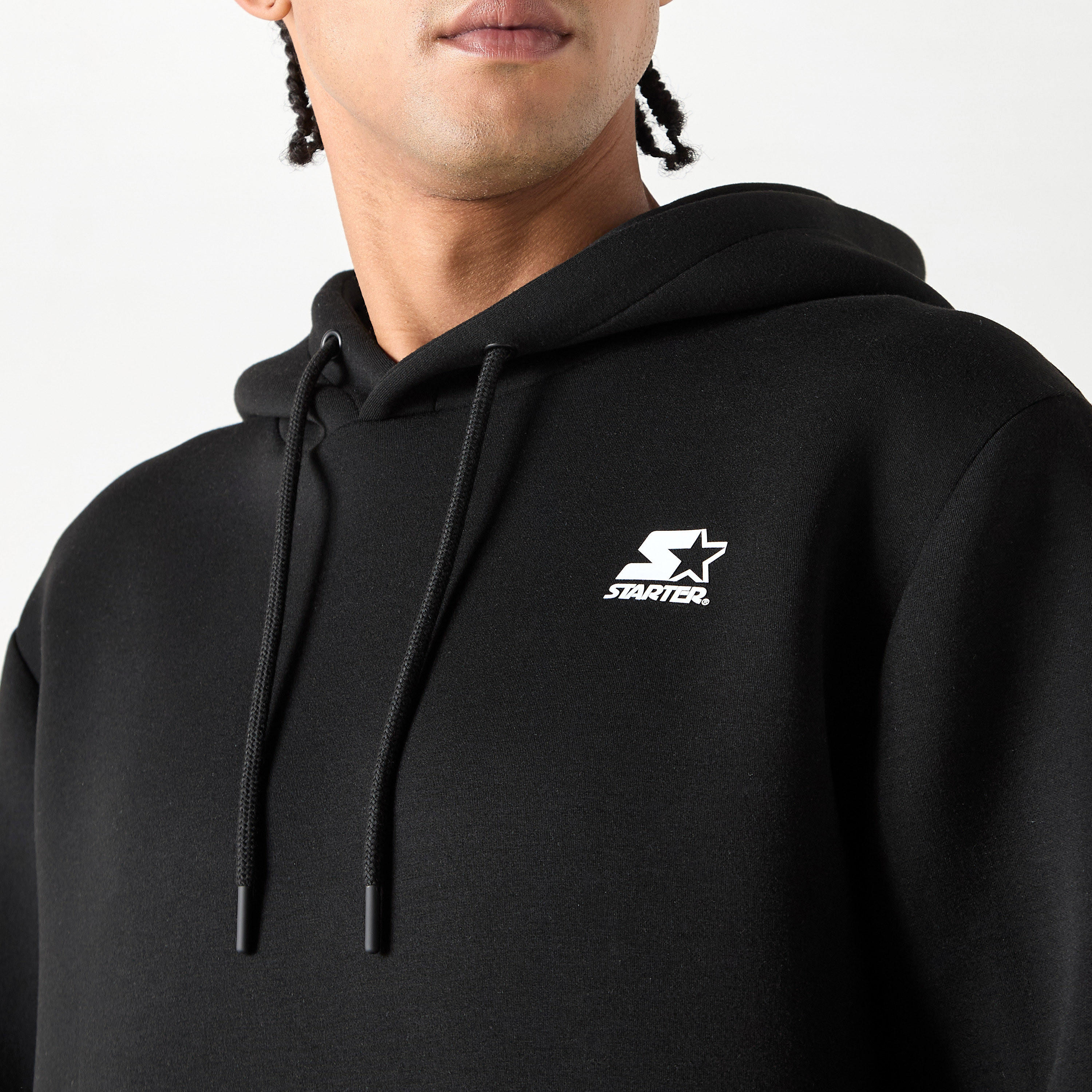 Starter Logo Detail Hooded Sweatshirt with Long Sleeves-men-winterwear-hoodiesandsweatshirts-image-8