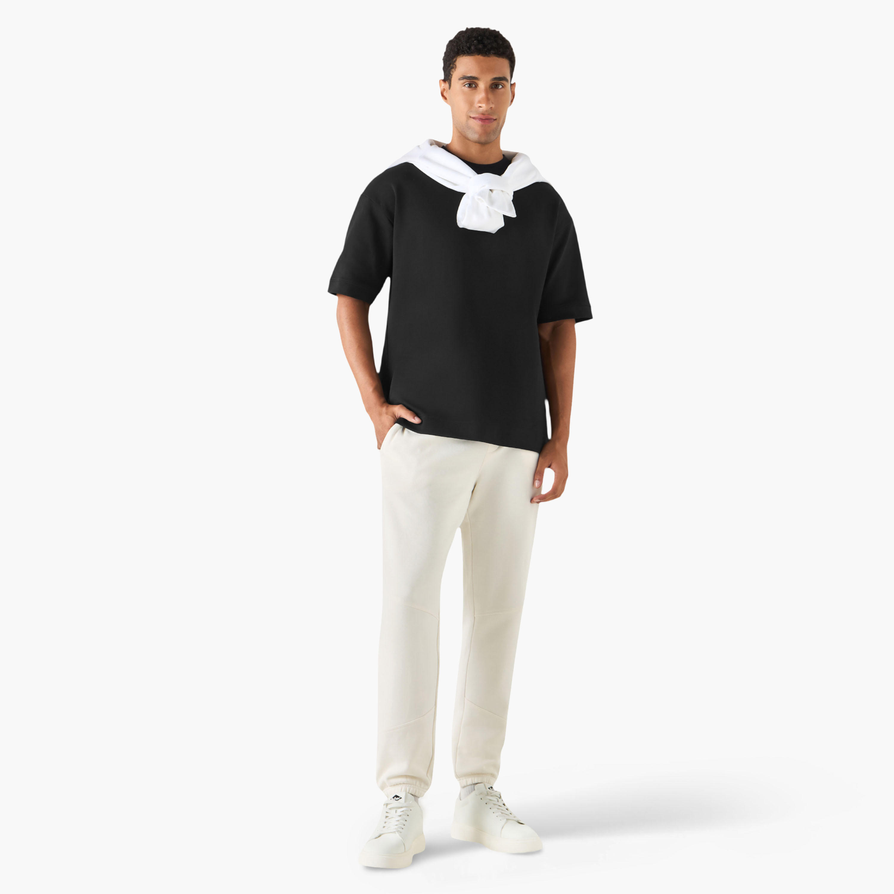 Relaxed Fit Flexi Waist Joggers with Pockets-men-clothing-bottoms-joggers-image-2