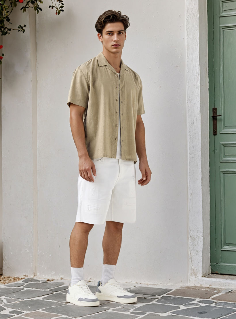 Textured Collared Shirt-men-clothing-shirts-image-2