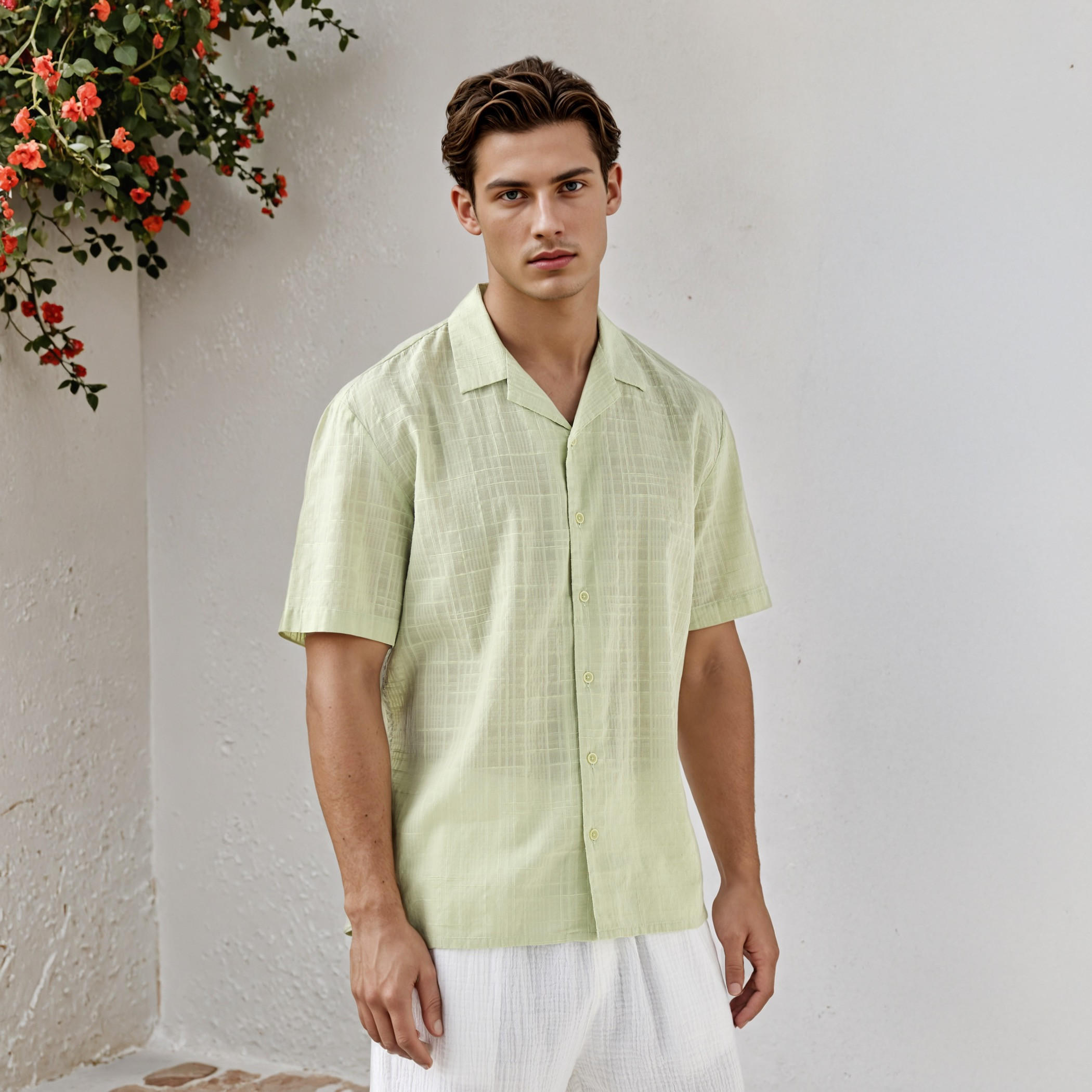 Textured Collared Shirt-men-clothing-shirts-image-1