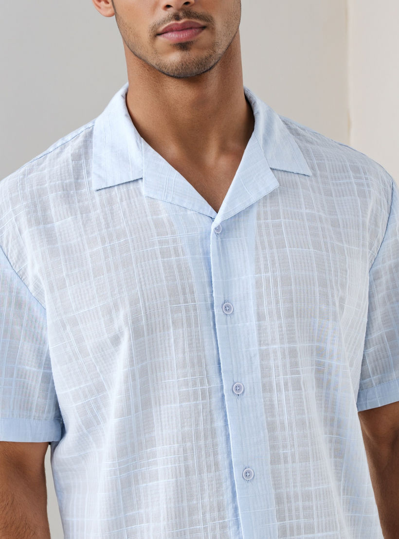 Textured Collared Shirt-men-clothing-shirts-image-4