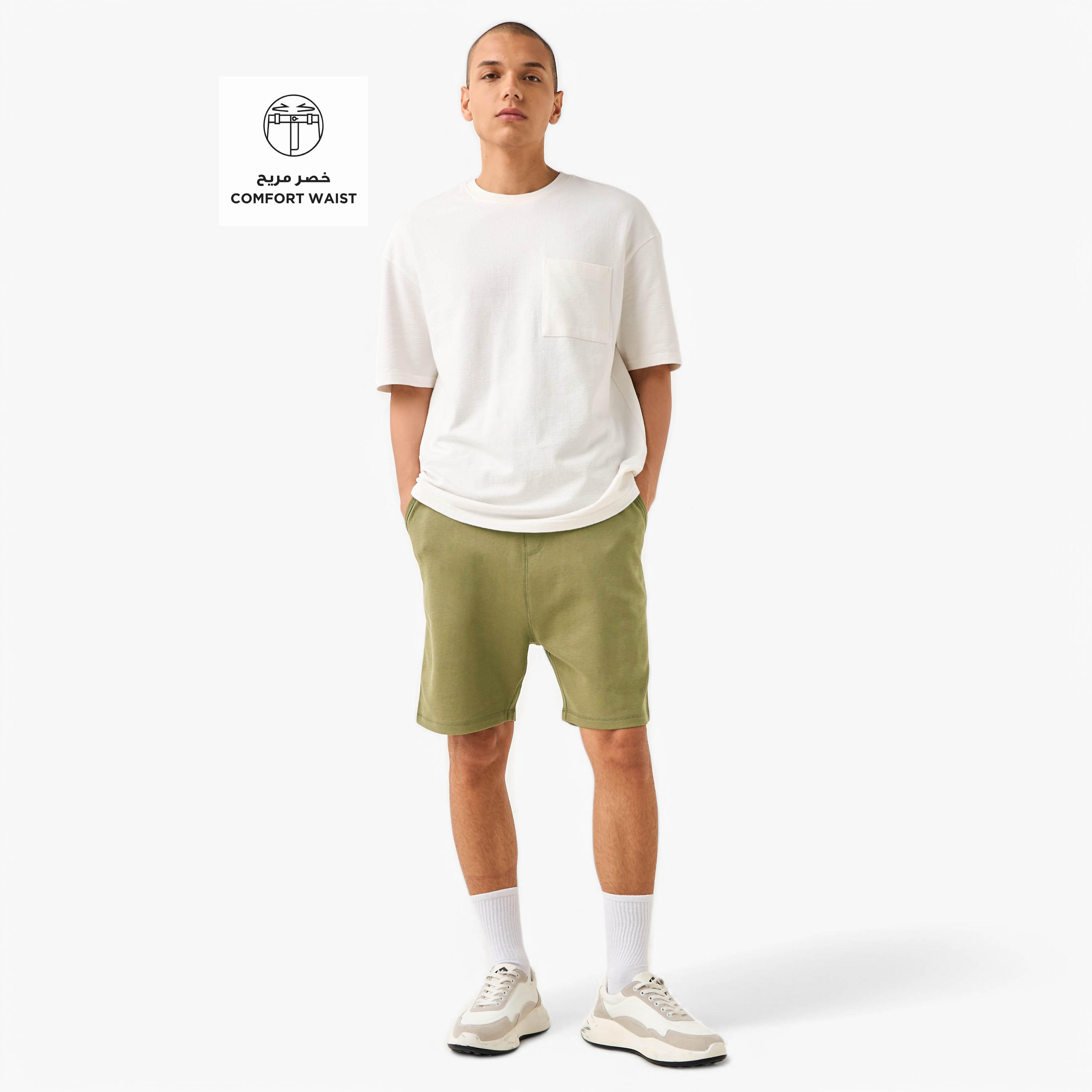 شورت بخصر مرن وجيوب-men-clothing-bottoms-shorts-image-4