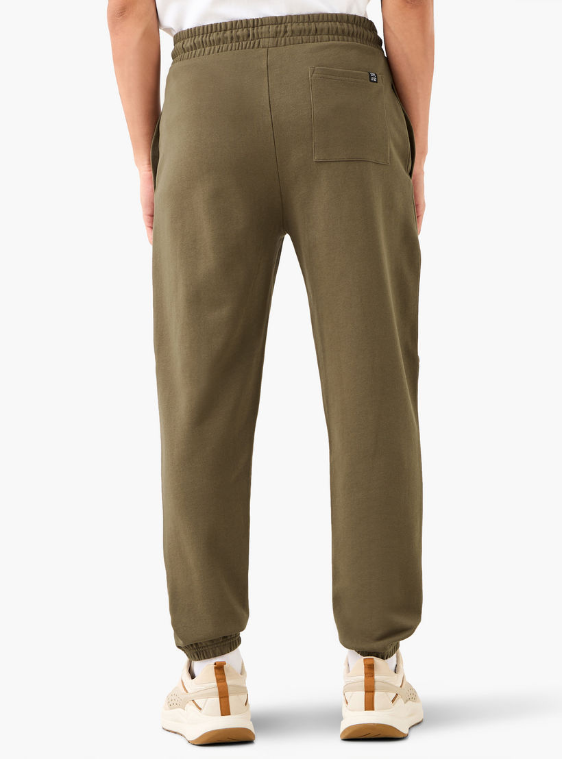 Panelled Flexi Waist Joggers with Pockets-men-clothing-bottoms-joggers-image-3