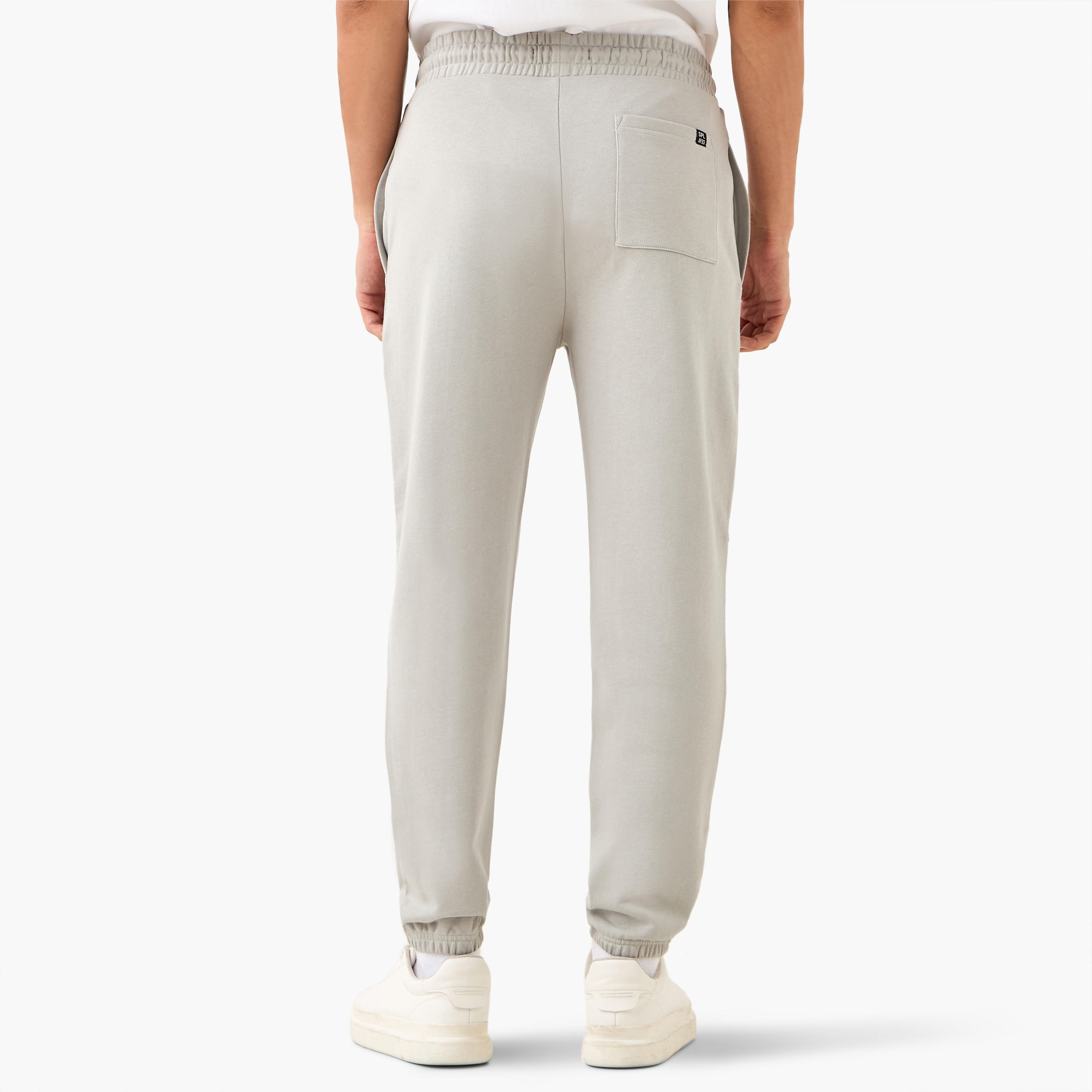 Panelled Flexi Waist Joggers with Pockets-men-clothing-bottoms-joggers-image-3