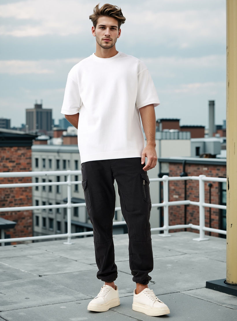 تيشيرت بقصّة عادية وياقة ضيقة وأكمام قصيرة وطبعات-men-clothing-tshirtsandpolos-tshirts-image-2
