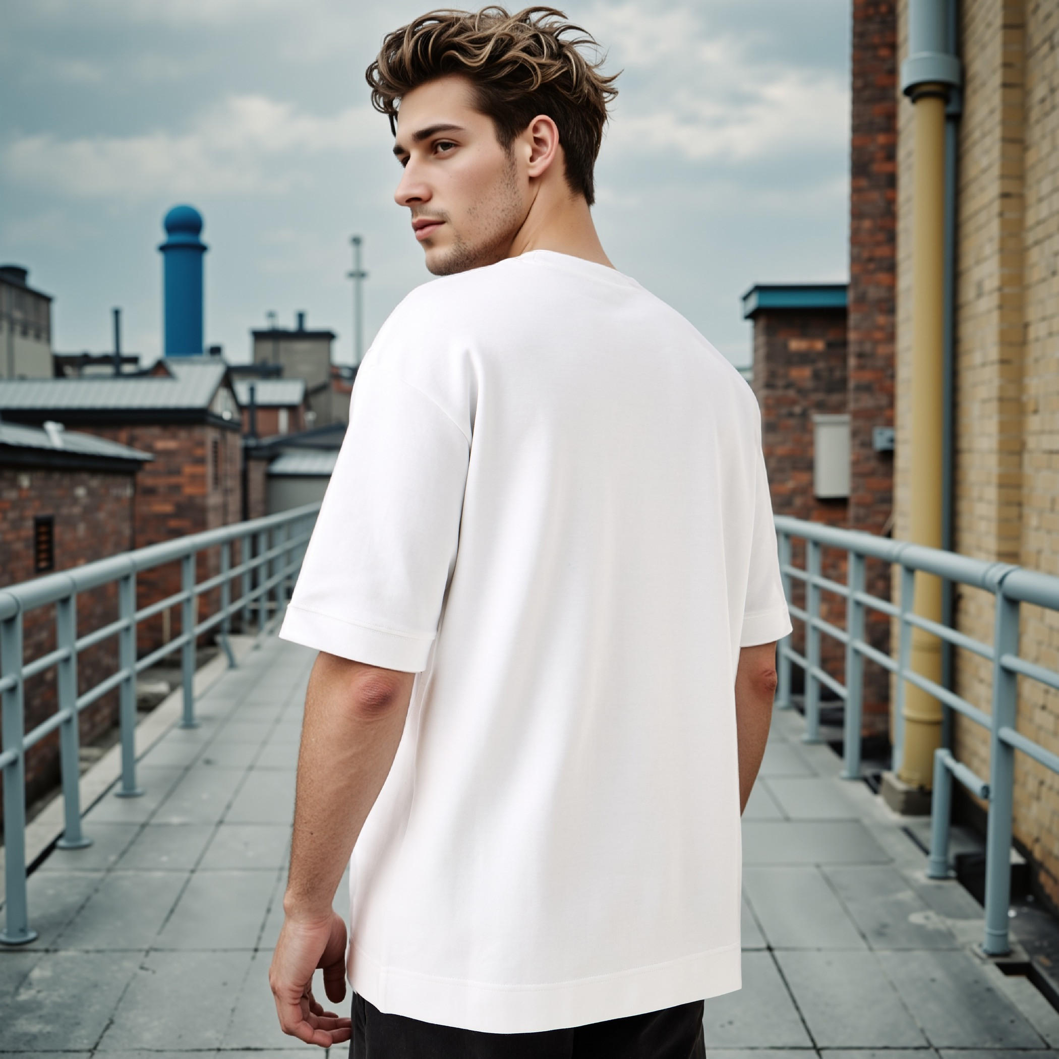 Regular Fit Crew Neck T-shirt with Short Sleeves-men-clothing-tshirtsandpolos-tshirts-image-3