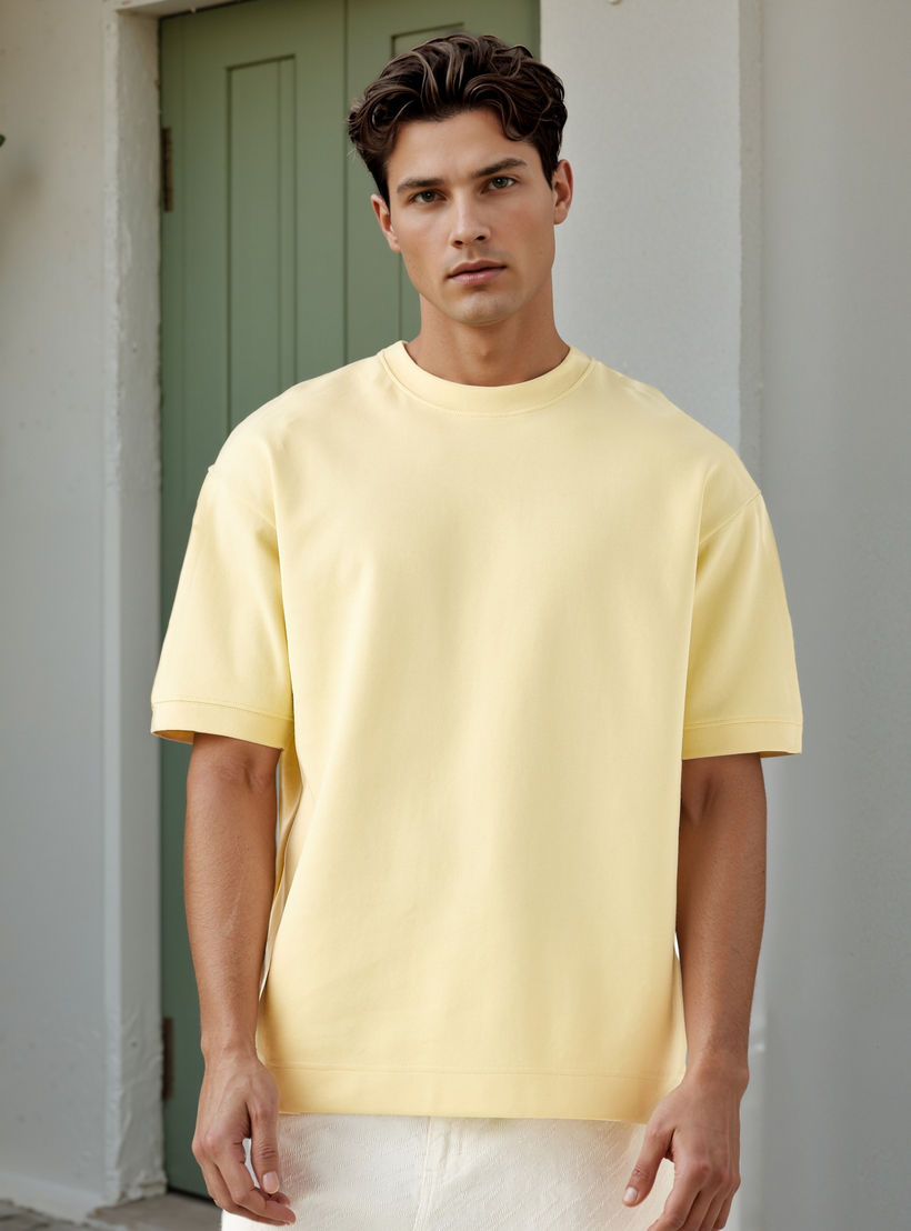 تيشيرت بقصّة عادية وياقة ضيقة وأكمام قصيرة وطبعات-men-clothing-tshirtsandpolos-tshirts-image-1