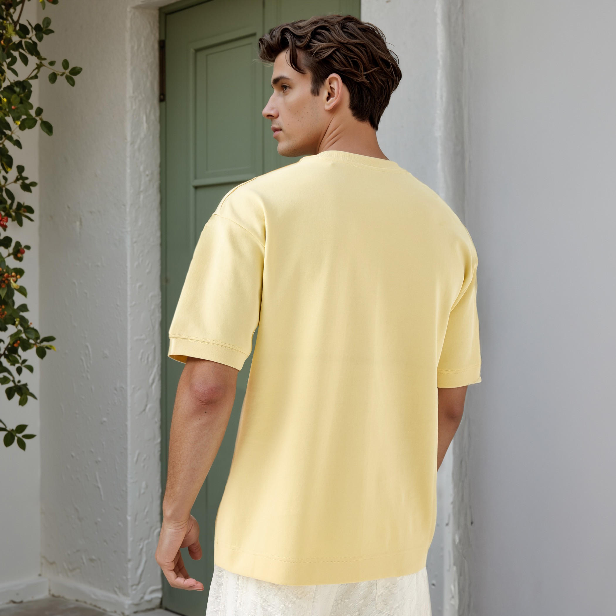 Regular Fit Crew Neck T-shirt with Short Sleeves-men-clothing-tshirtsandpolos-tshirts-image-3