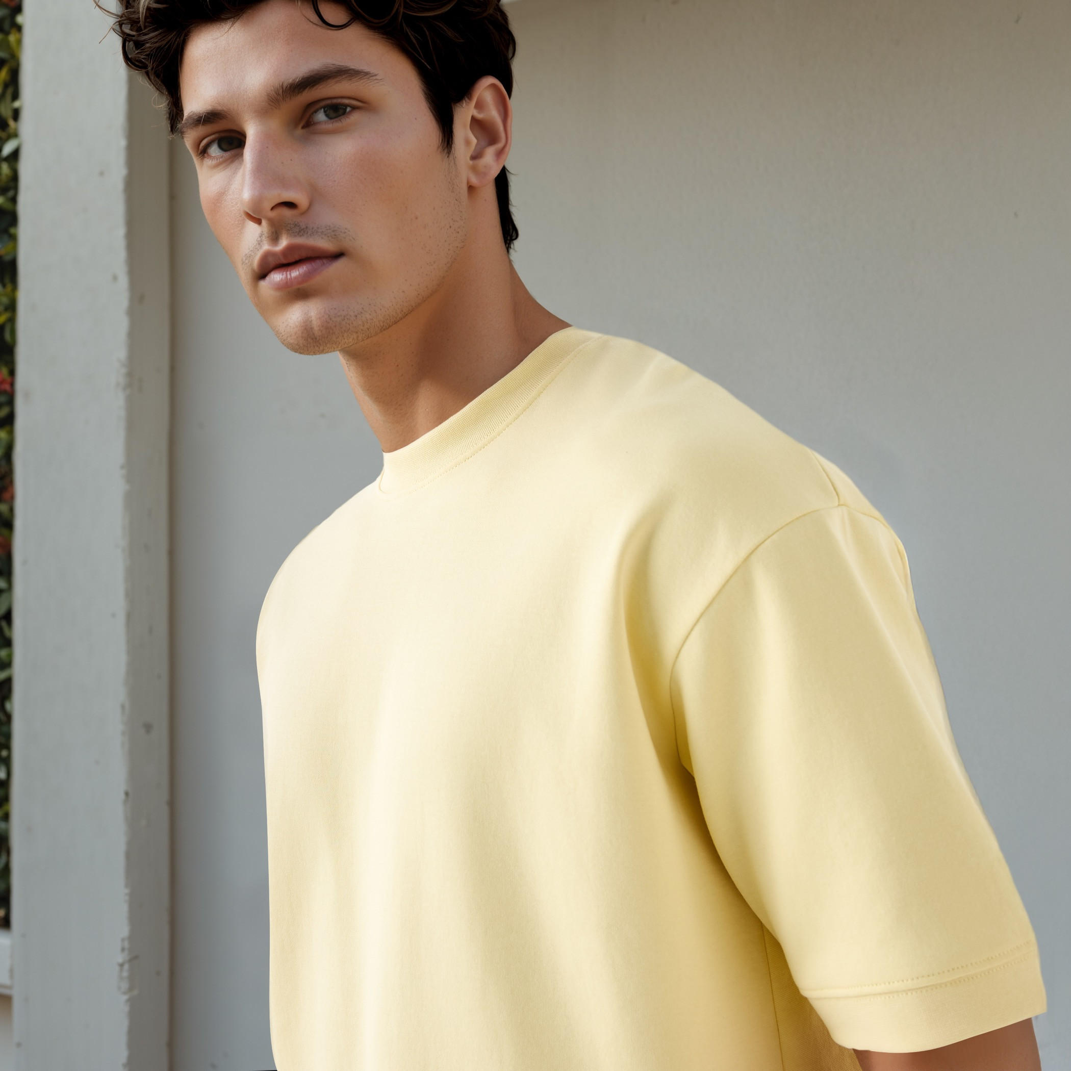 Regular Fit Crew Neck T-shirt with Short Sleeves-men-clothing-tshirtsandpolos-tshirts-image-4