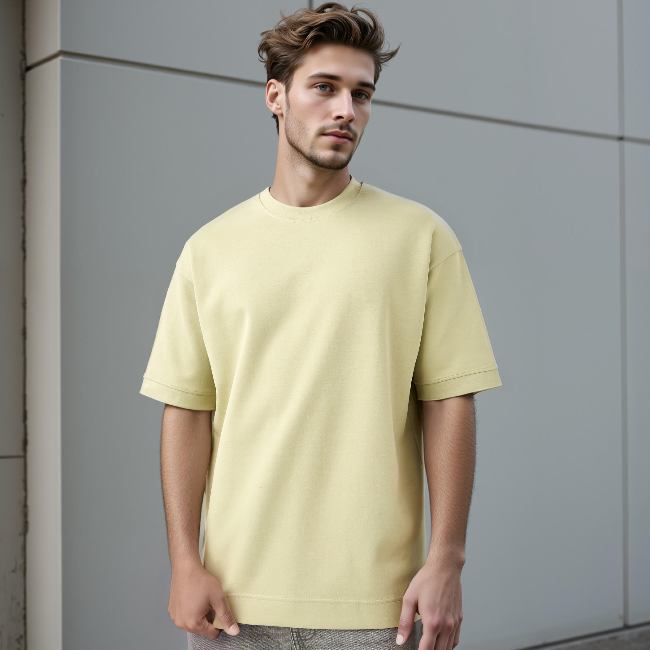Regular Fit Crew Neck T-shirt with Short Sleeves-men-clothing-tshirtsandpolos-tshirts-image-1