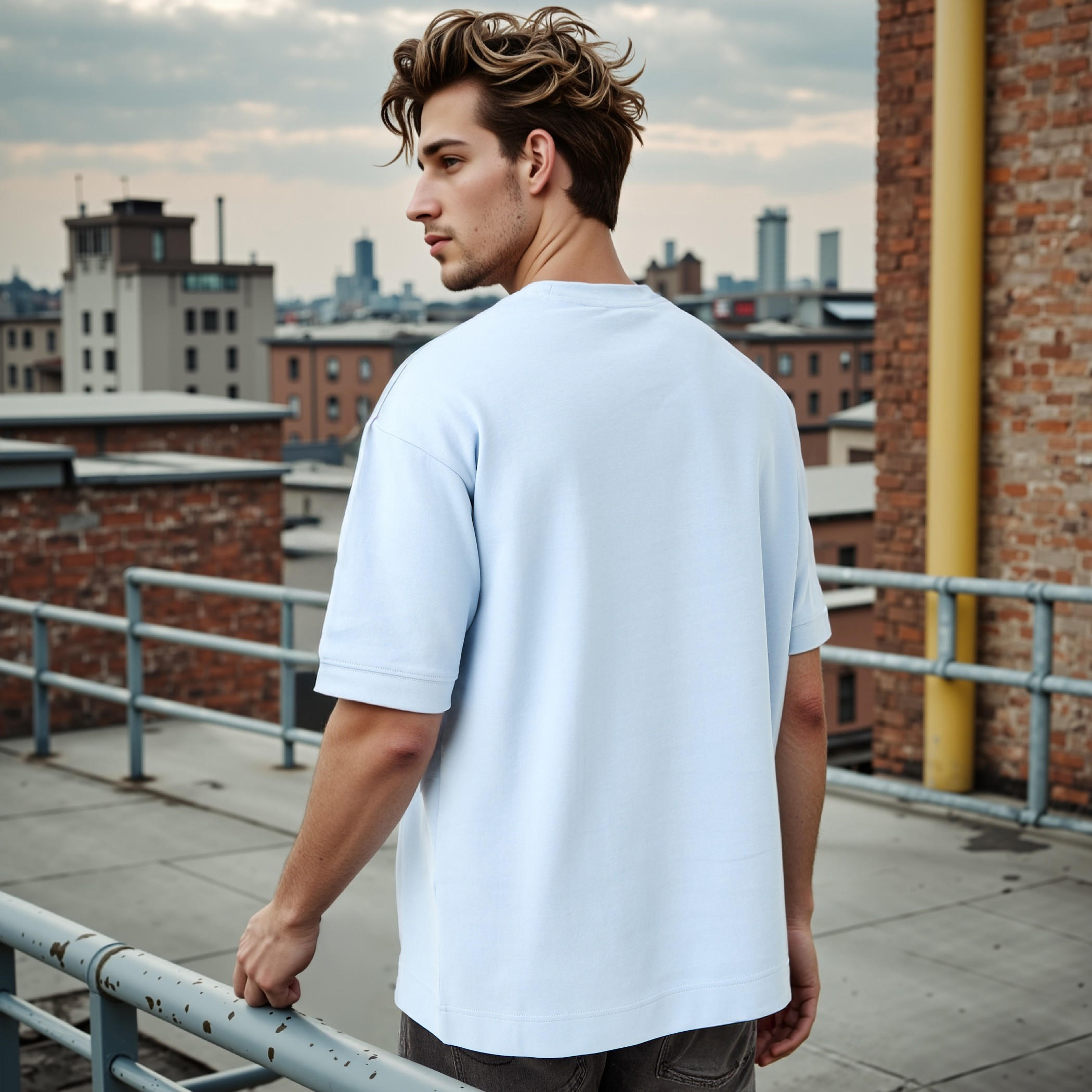 Regular Fit Crew Neck T-shirt with Short Sleeves-men-clothing-tshirtsandpolos-tshirts-image-3