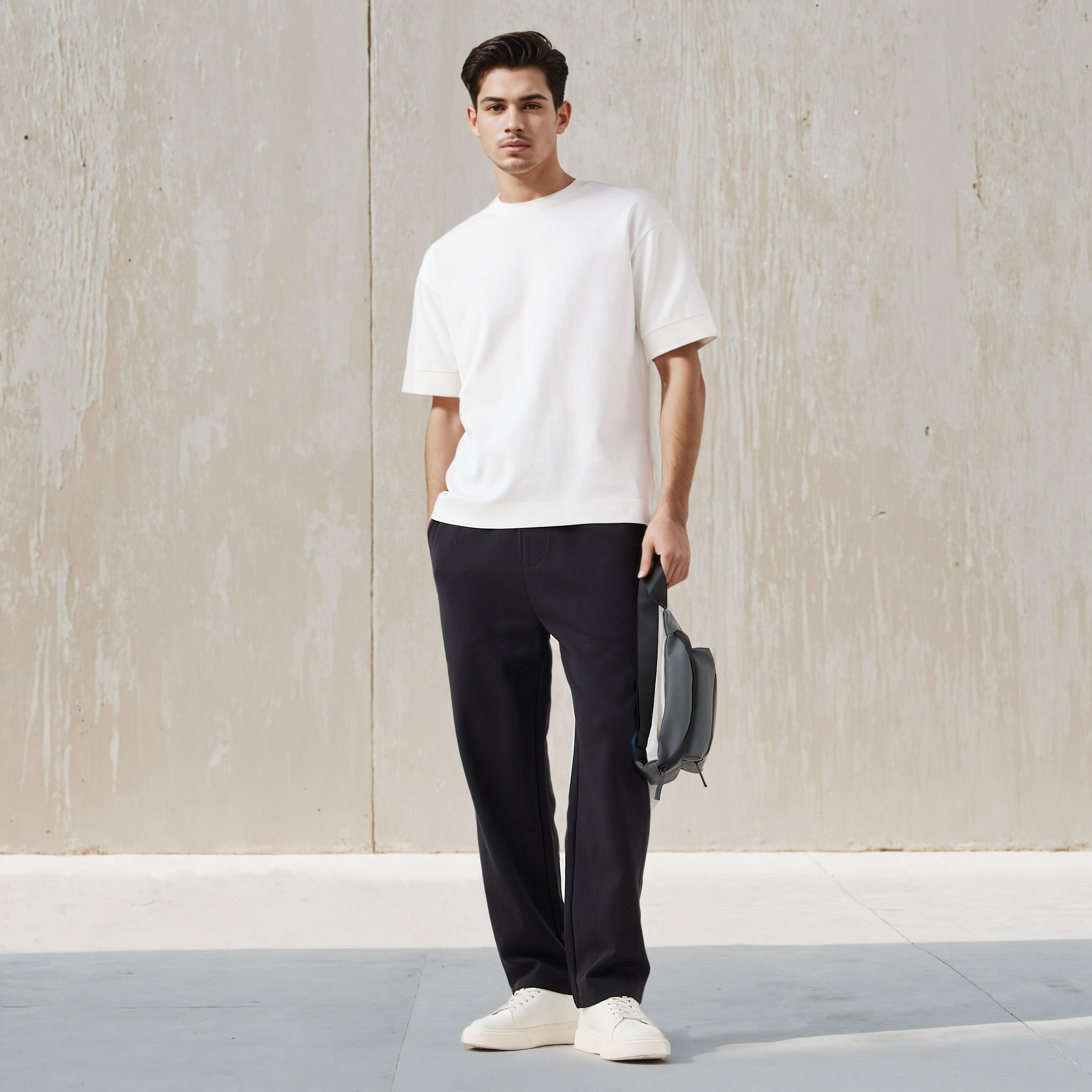 Regular Fit Flexi Waist Joggers with Pockets-men-clothing-bottoms-joggers-image-2