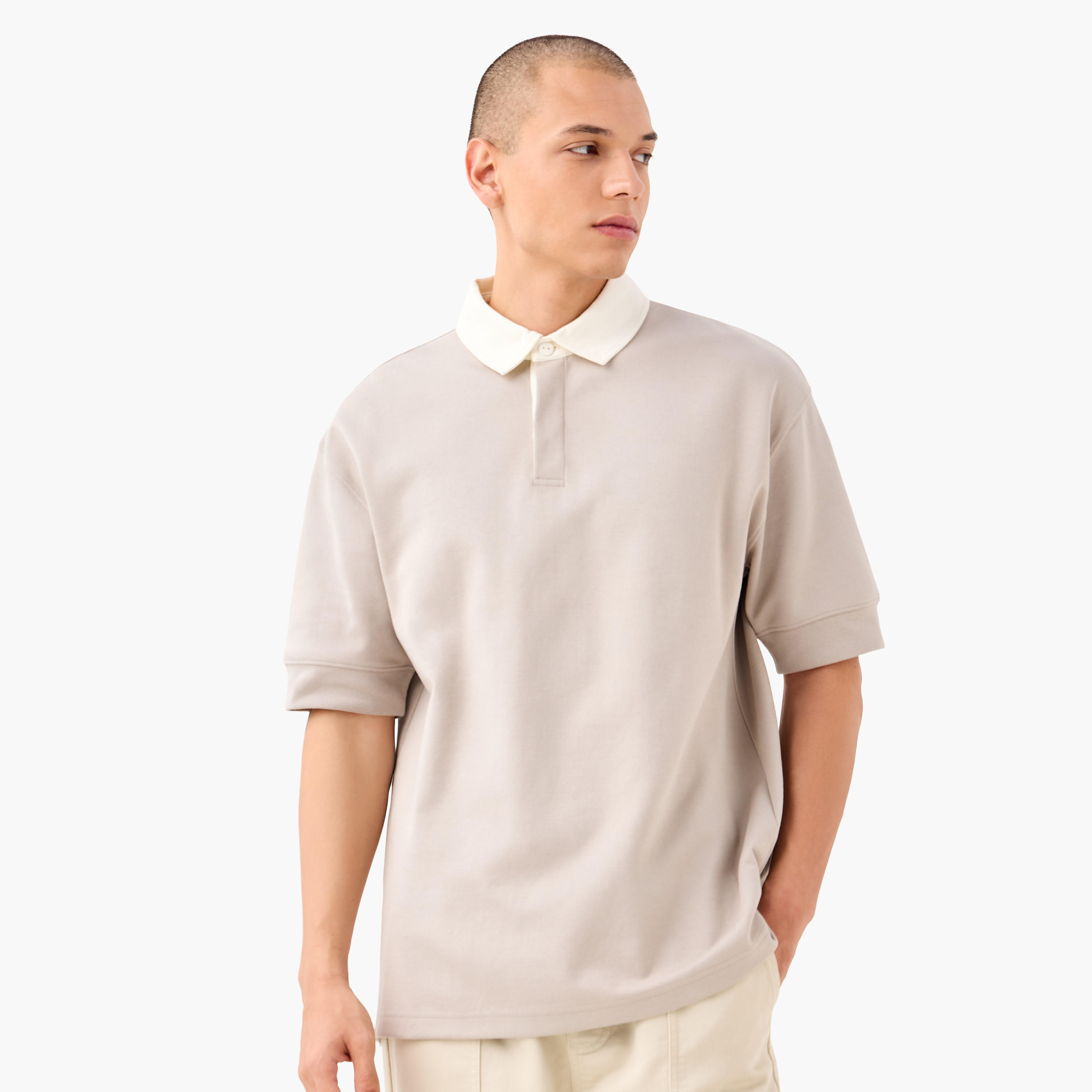 Contrast Neck Polo T-shirt-men-clothing-tshirtsandpolos-polos-image-1