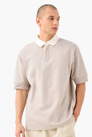Contrast Neck Polo T-shirt-men-clothing-tshirtsandpolos-image-1