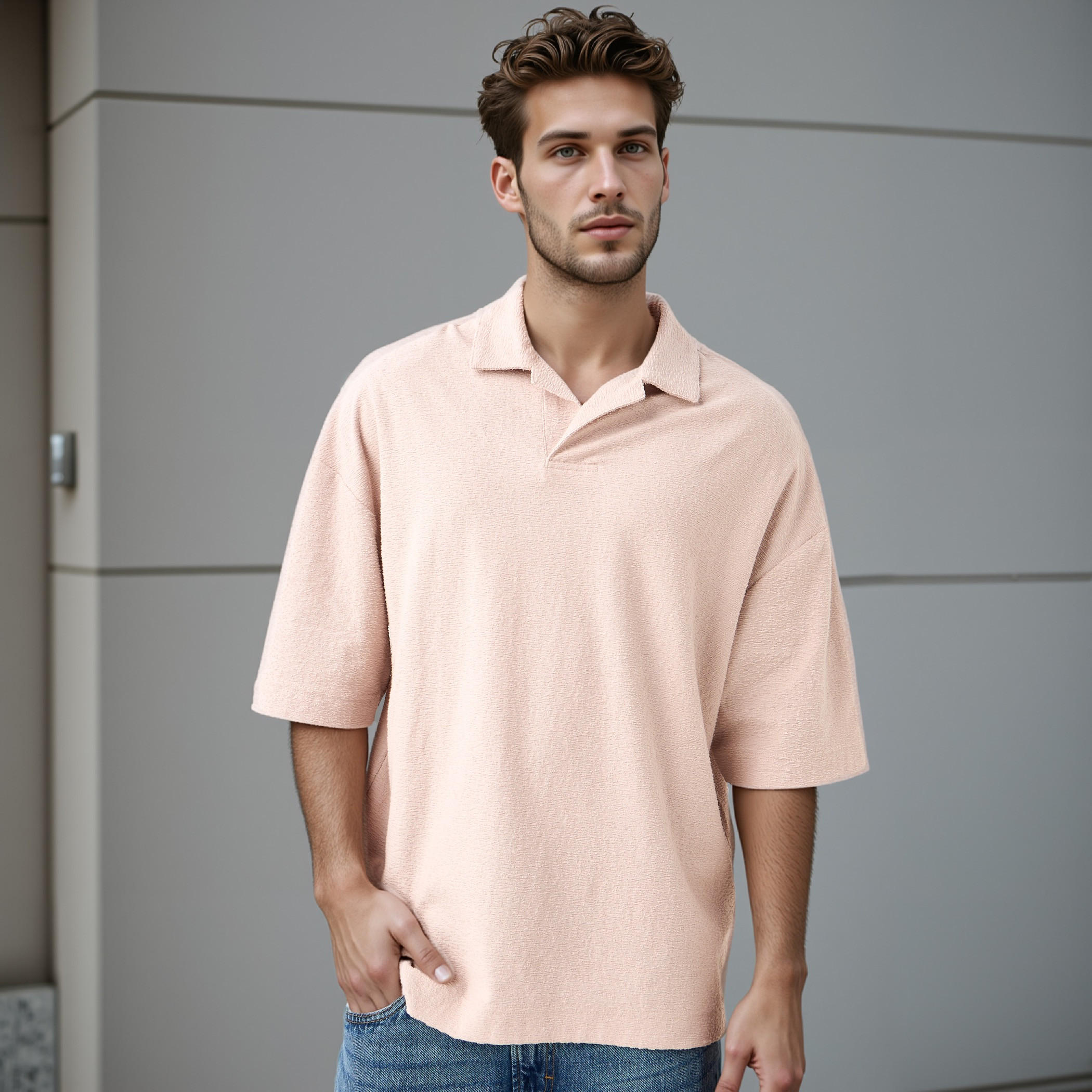 Textured Polo T-shirt-men-clothing-tshirtsandpolos-polos-image-2