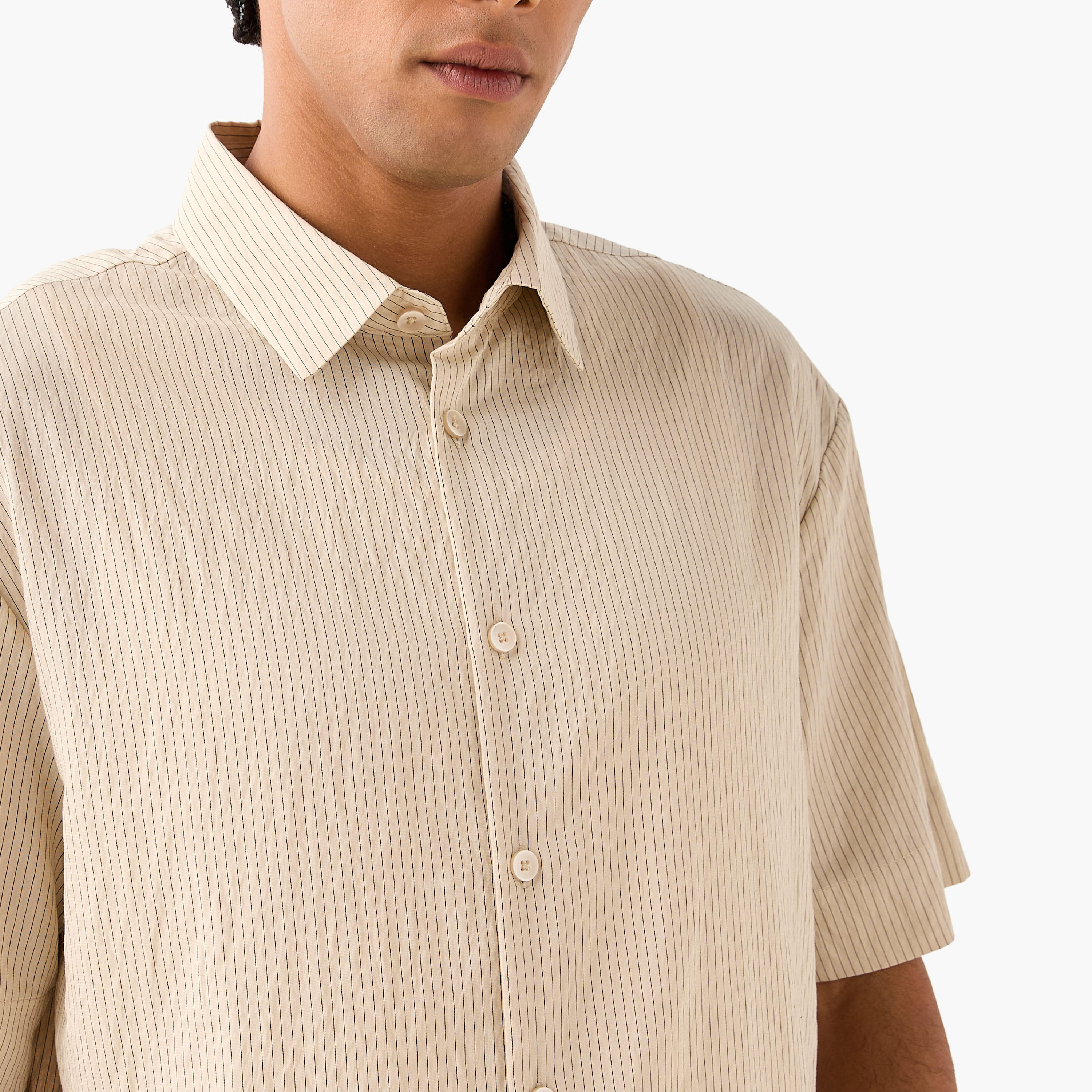 Striped Graphic Print Shirt-men-clothing-shirts-image-4