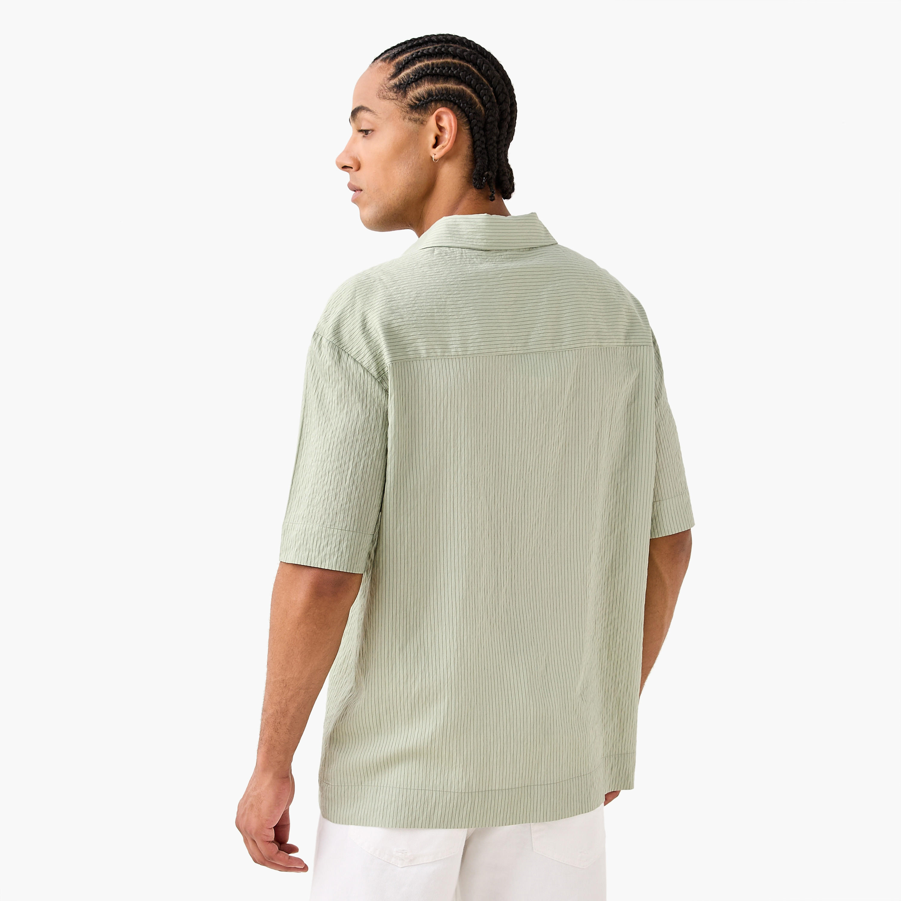 Striped Graphic Print Shirt-men-clothing-shirts-image-3