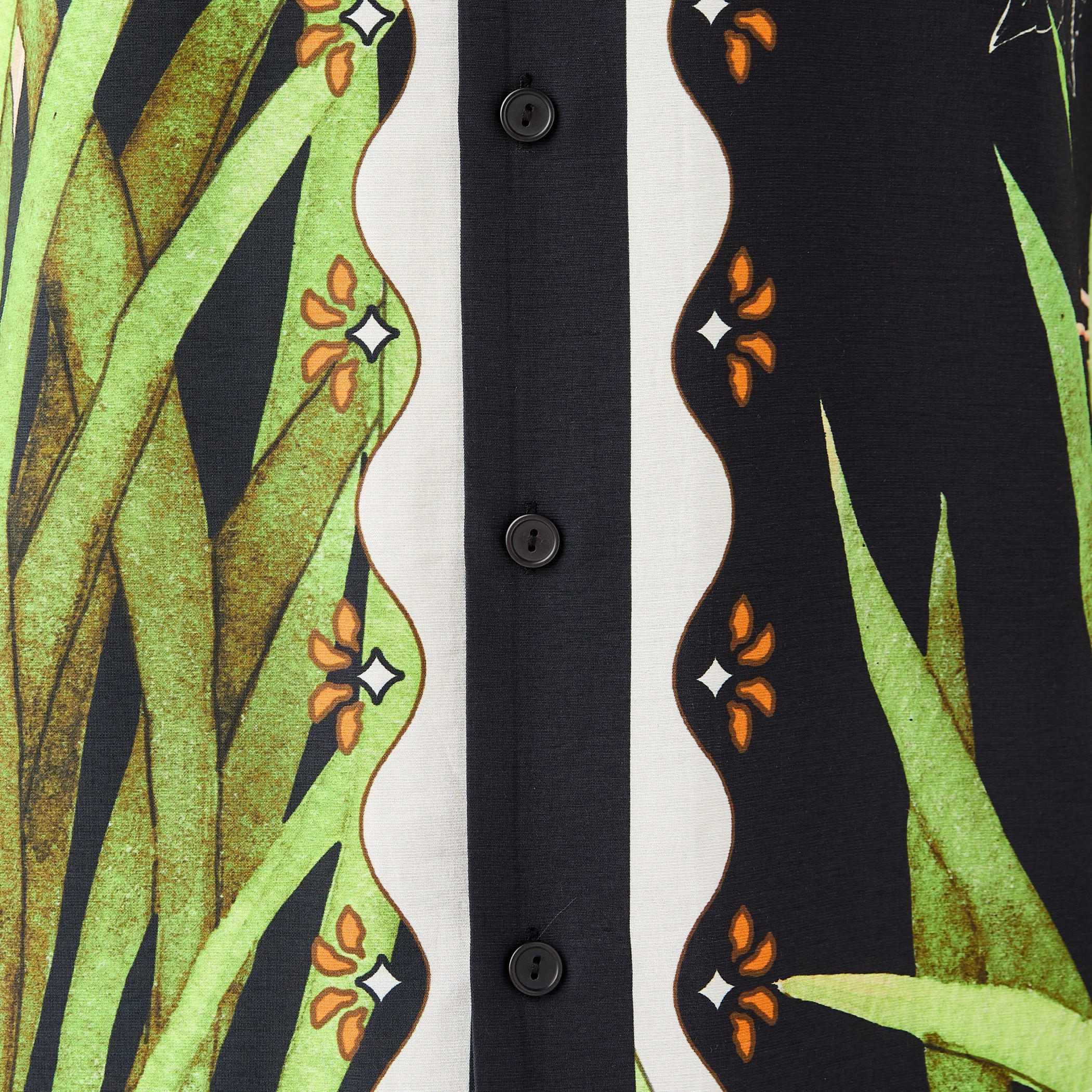Relaxed Fit Graphic Print Shirt with Camp Collar and Short Sleeves-men-clothing-shirts-image-5