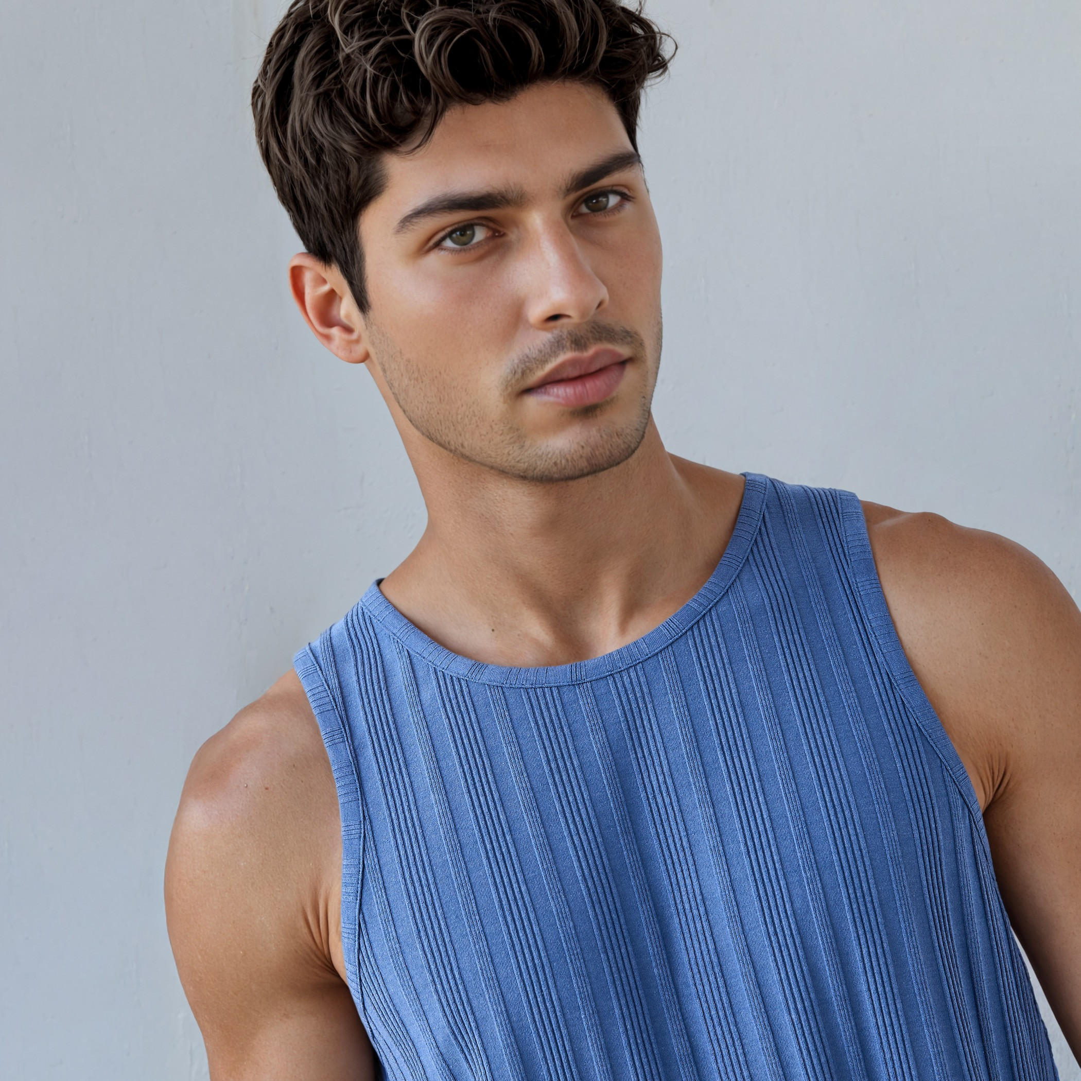 فيست بدون أكمام بارز الملمس-men-clothing-tshirtsandpolos-vests-image-2