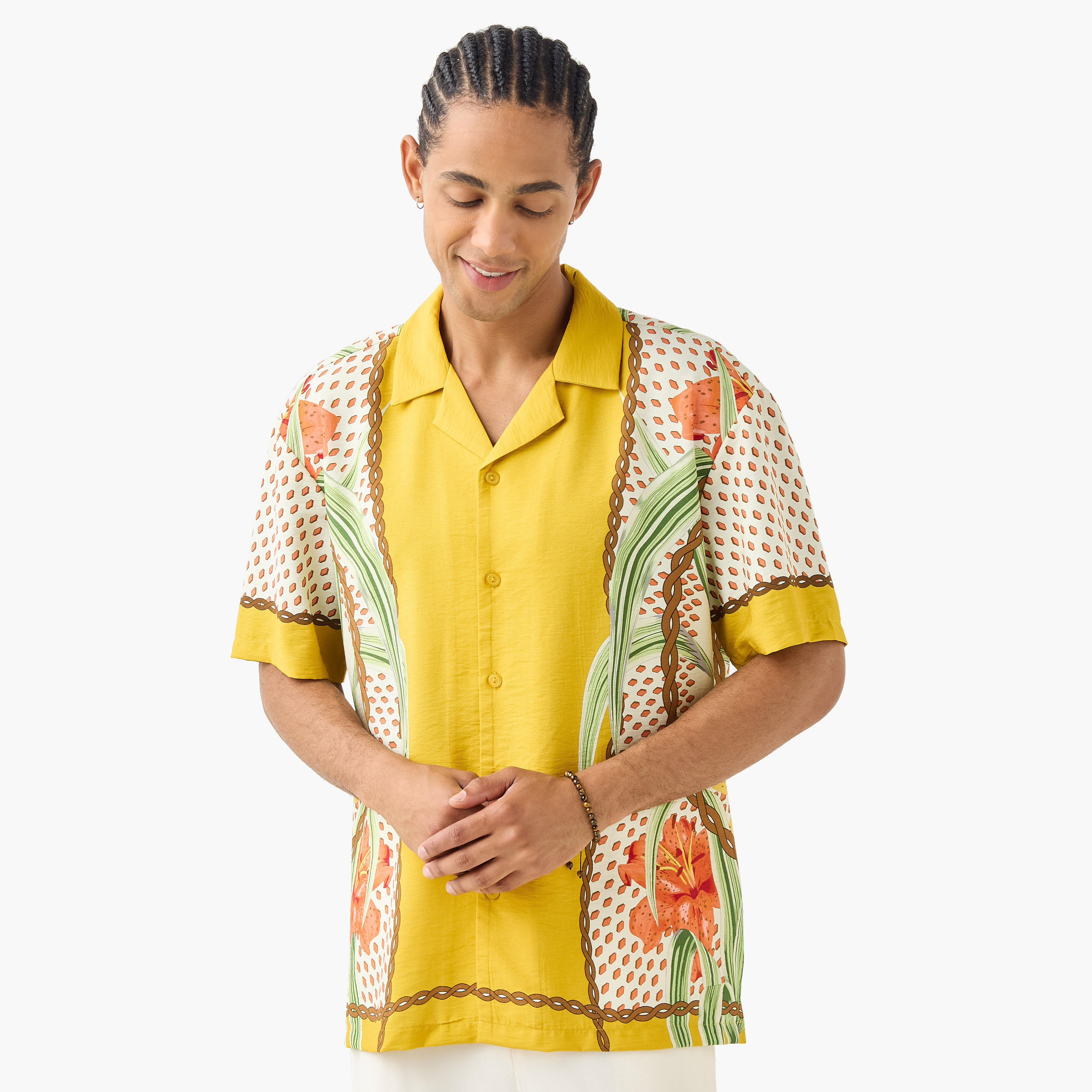Printed Camp Collar Shirt-men-clothing-shirts-image-1