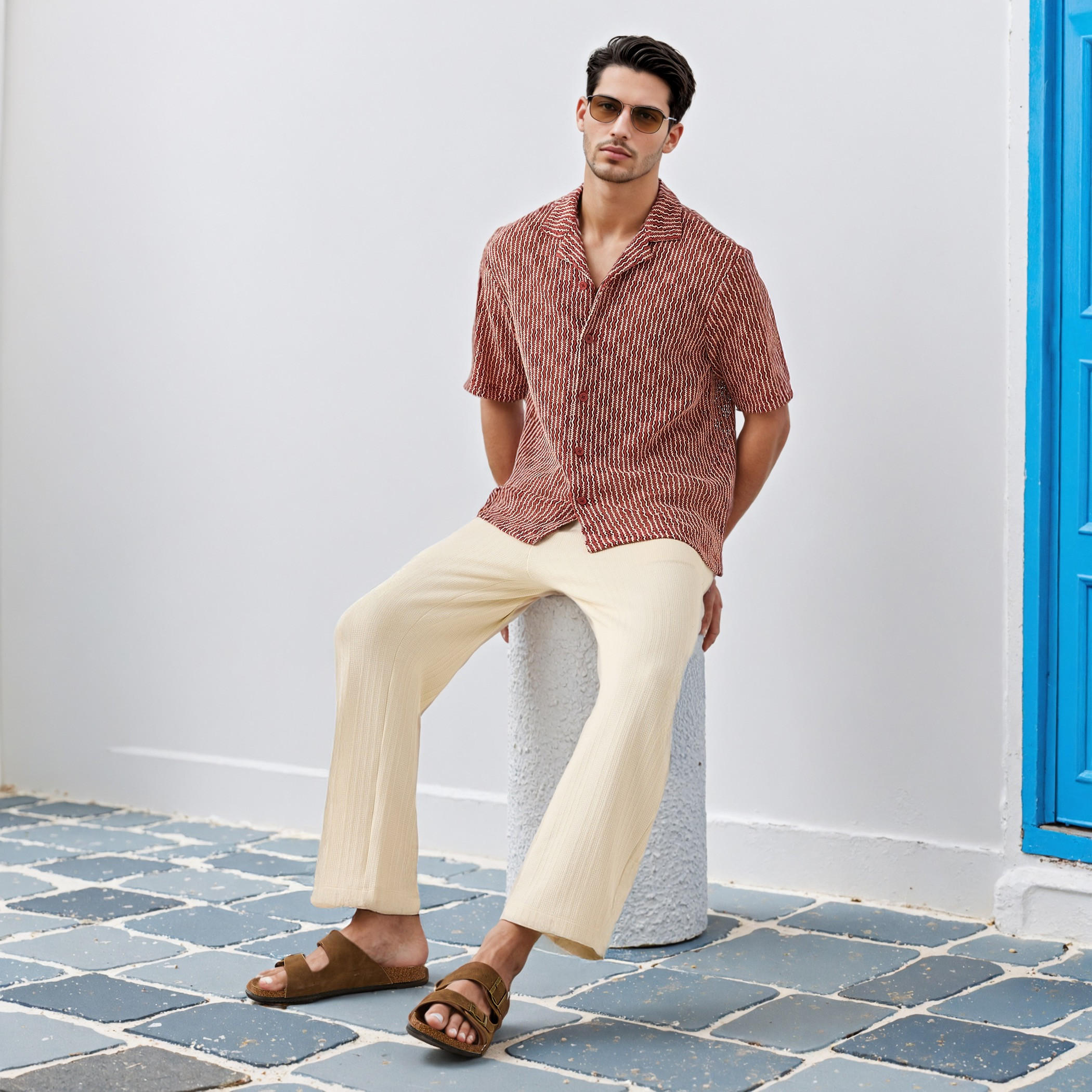 Textured Collared Shirt-men-clothing-shirts-image-2