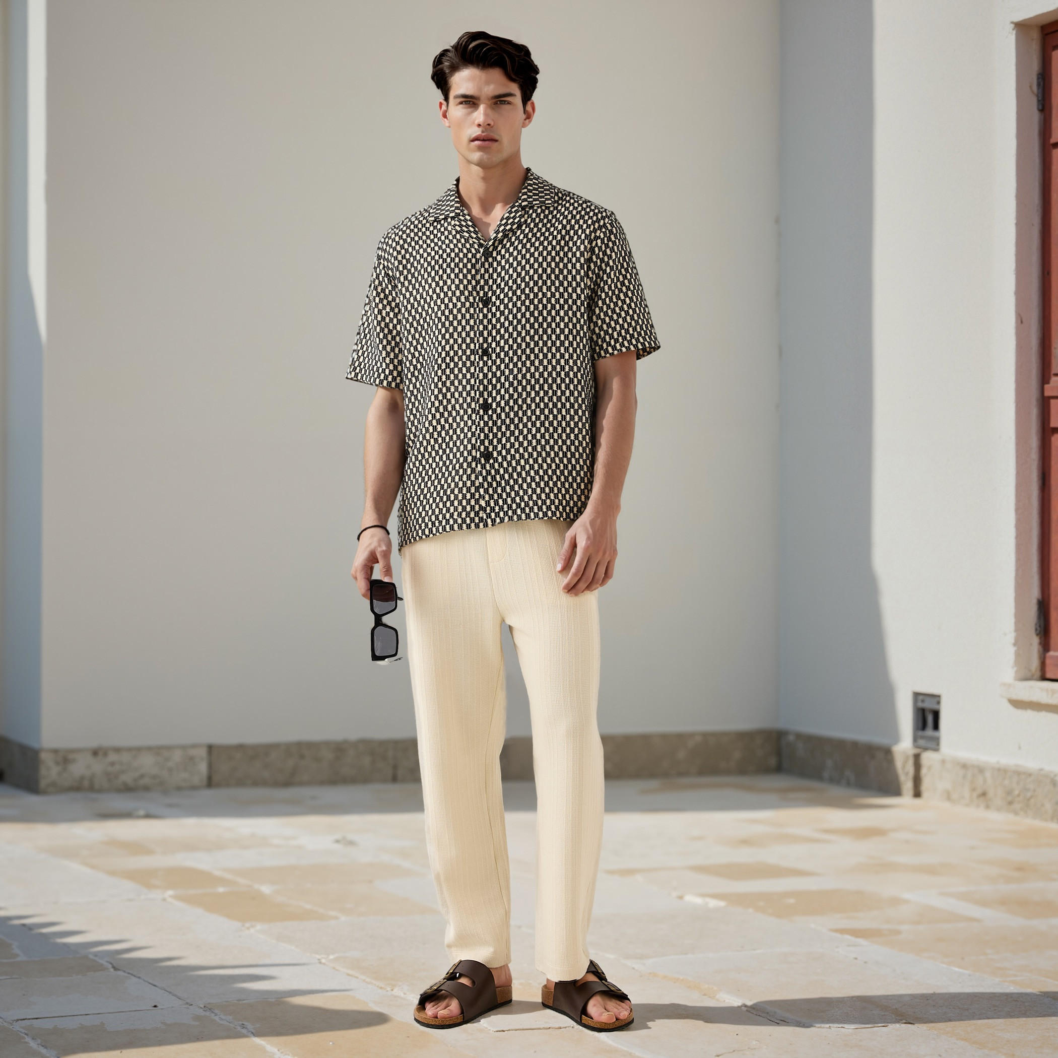 Textured Collared Shirt-men-clothing-shirts-image-2