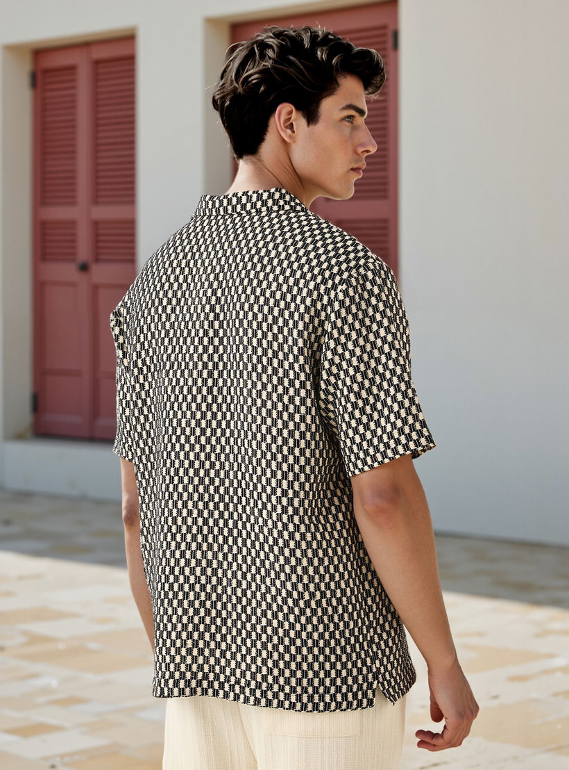 Textured Collared Shirt-men-clothing-shirts-image-3