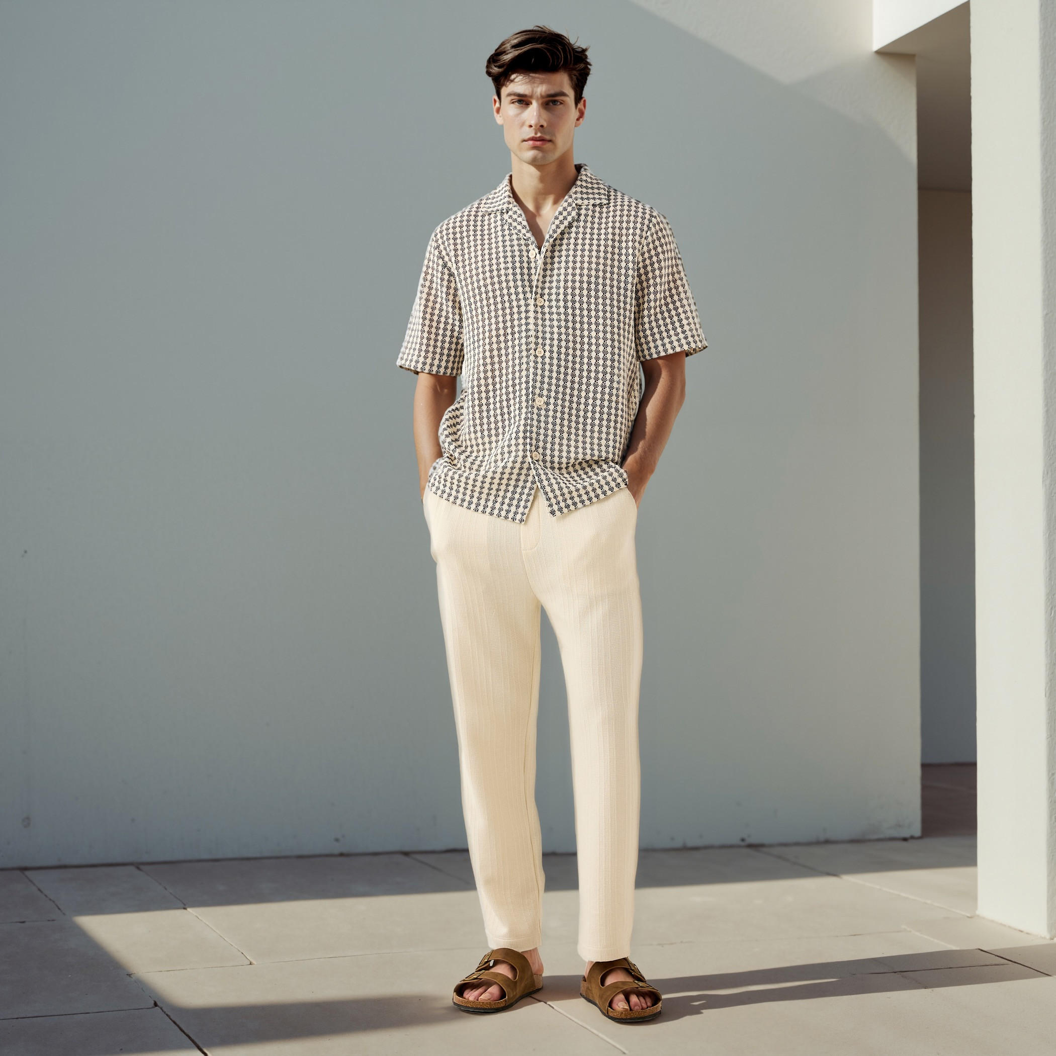 Textured Collared Shirt-men-clothing-shirts-image-2