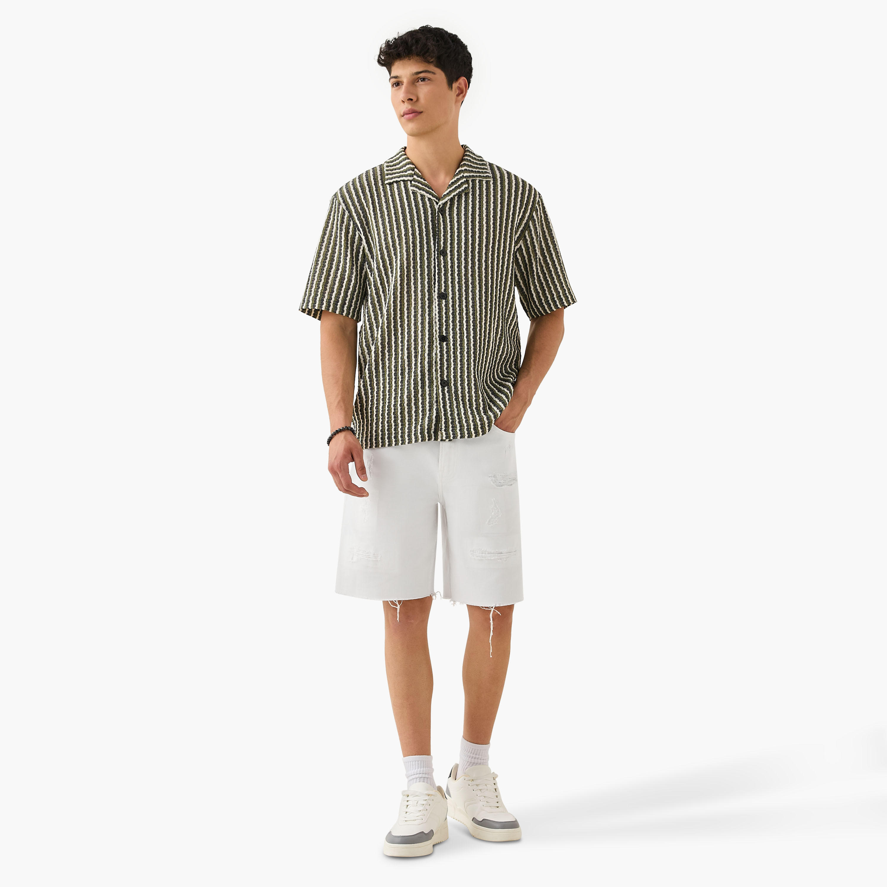 Textured Collared Shirt-men-clothing-shirts-image-2