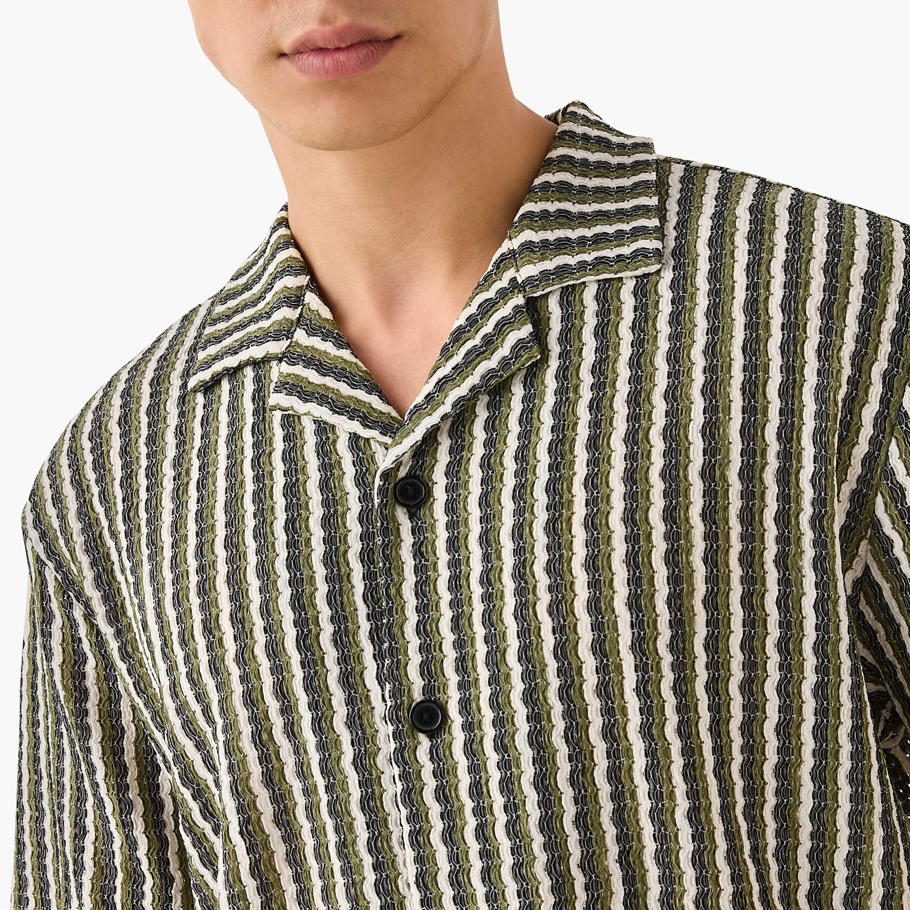 Textured Collared Shirt-men-clothing-shirts-image-4