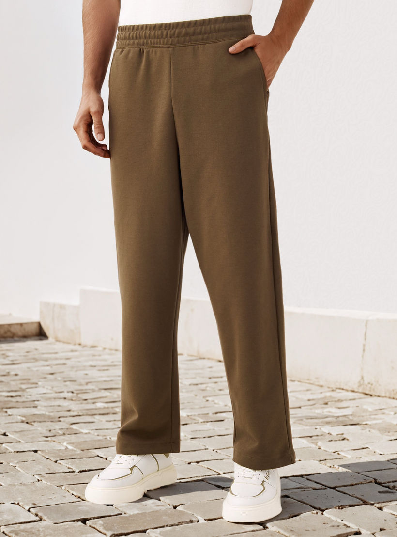 Bonded Knit Flexi Waist Joggers with Pockets-men-clothing-bottoms-joggers-image-1