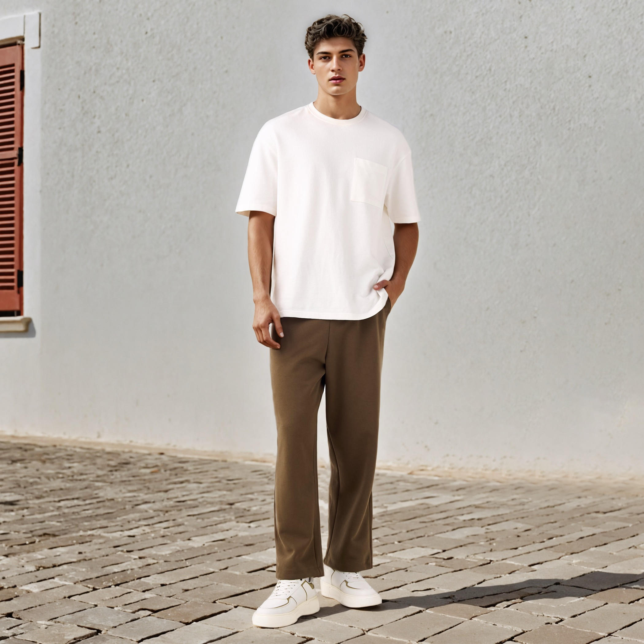 Bonded Knit Flexi Waist Joggers with Pockets-men-clothing-bottoms-joggers-image-2