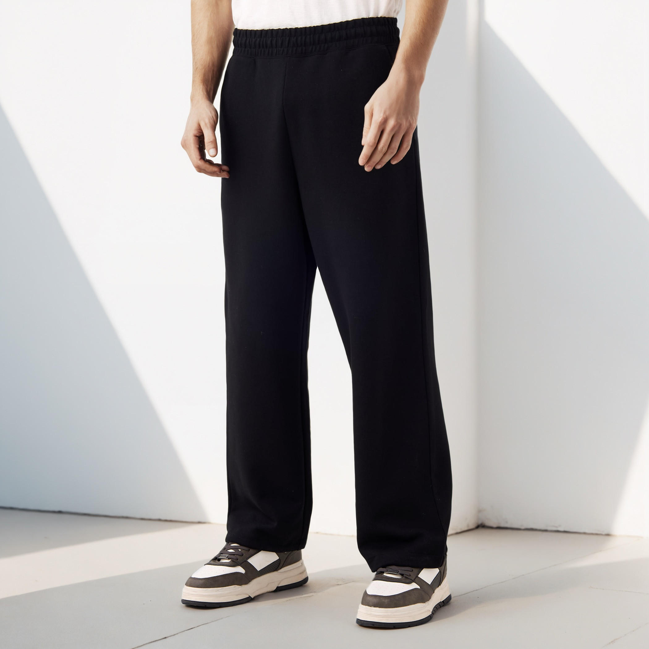 Bonded Knit Flexi Waist Joggers with Pockets-men-clothing-bottoms-joggers-image-1