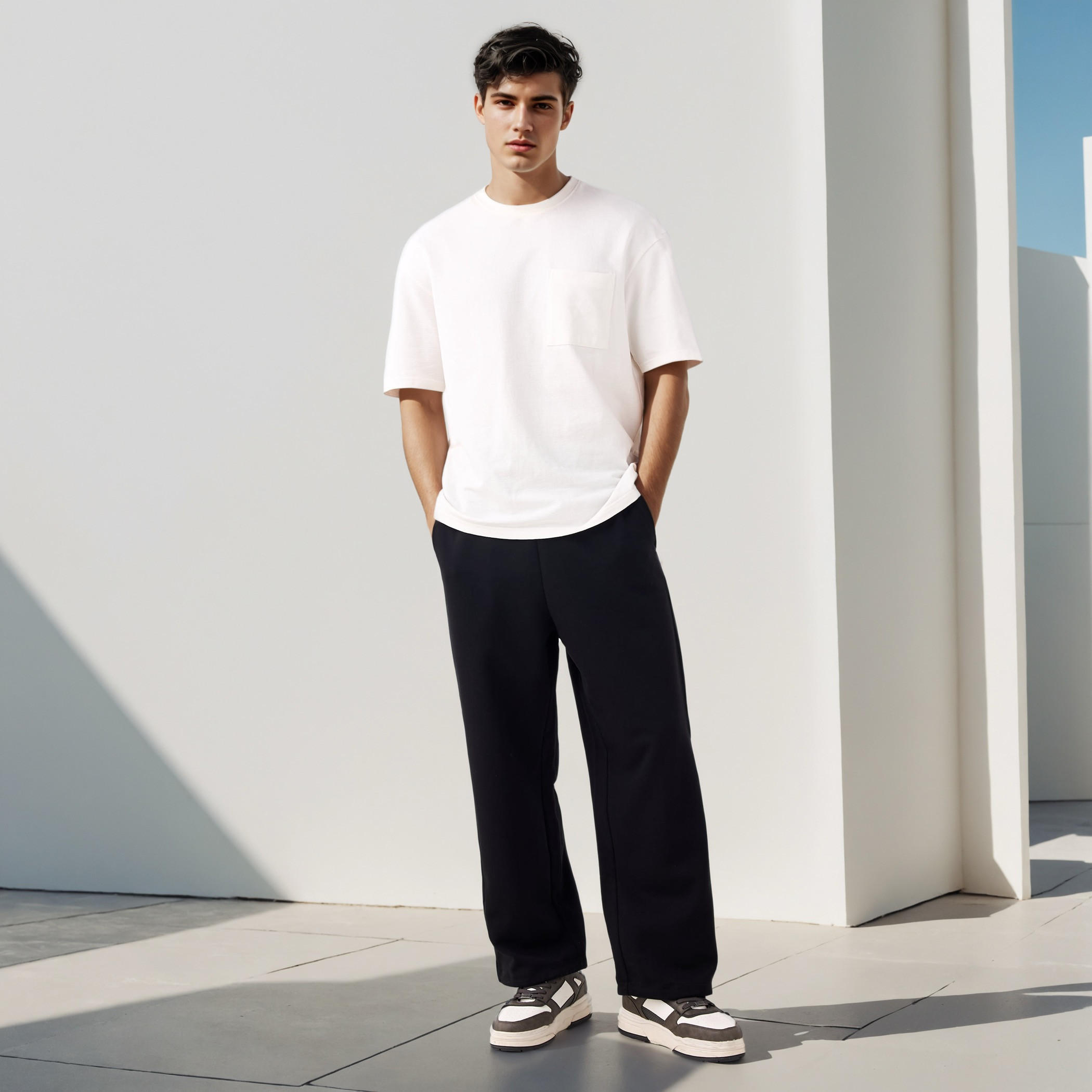 Bonded Knit Flexi Waist Joggers with Pockets-men-clothing-bottoms-joggers-image-2