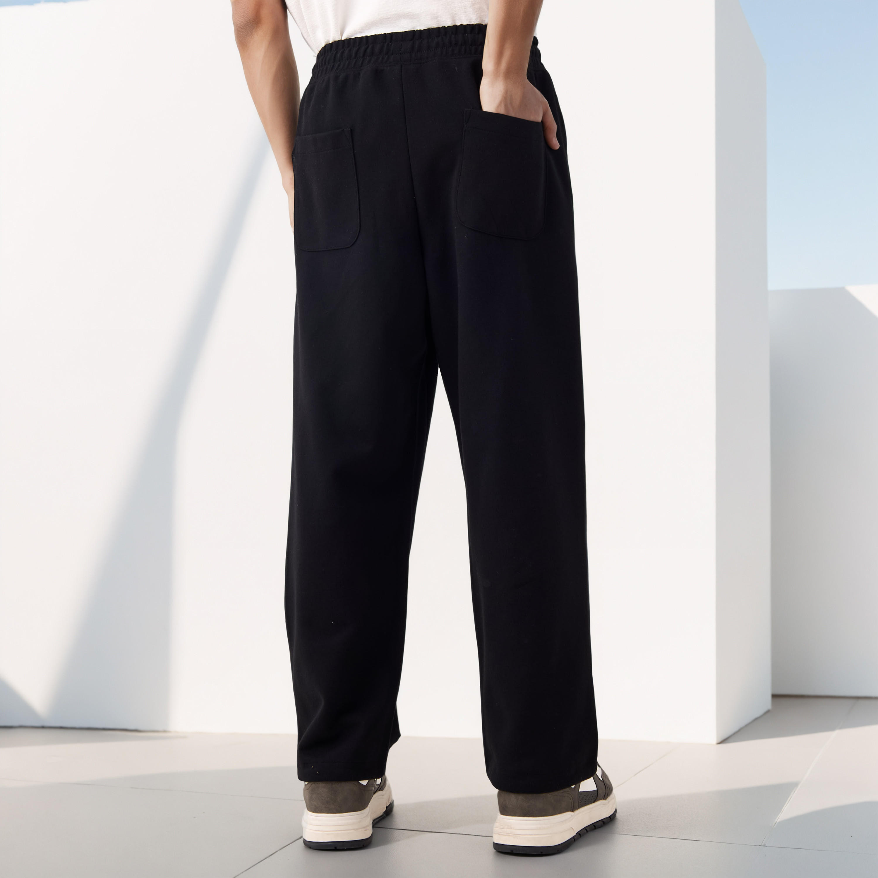 Bonded Knit Flexi Waist Joggers with Pockets-men-clothing-bottoms-joggers-image-3