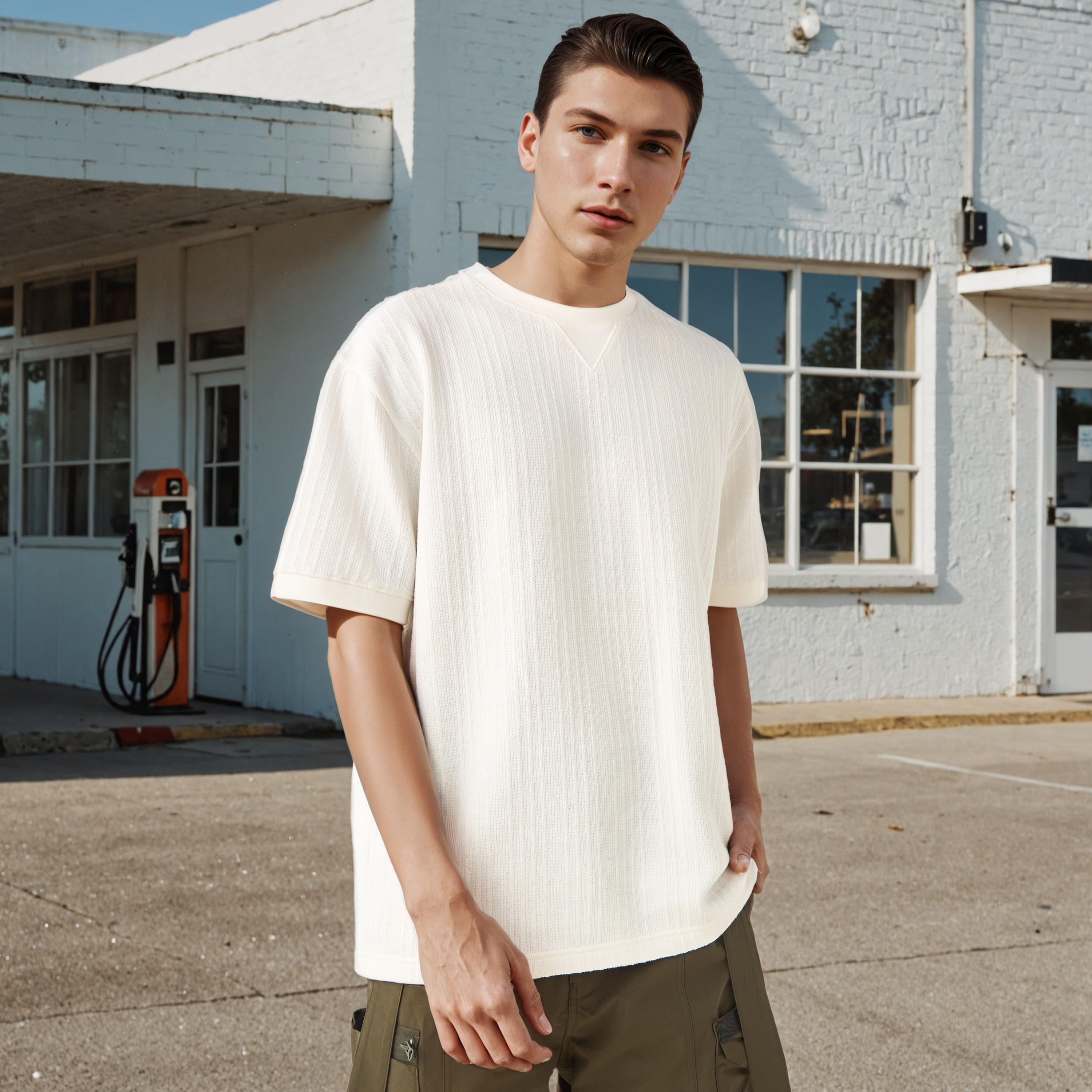 Jacquard Textured T-shirt-men-clothing-tshirtsandpolos-tshirts-image-1