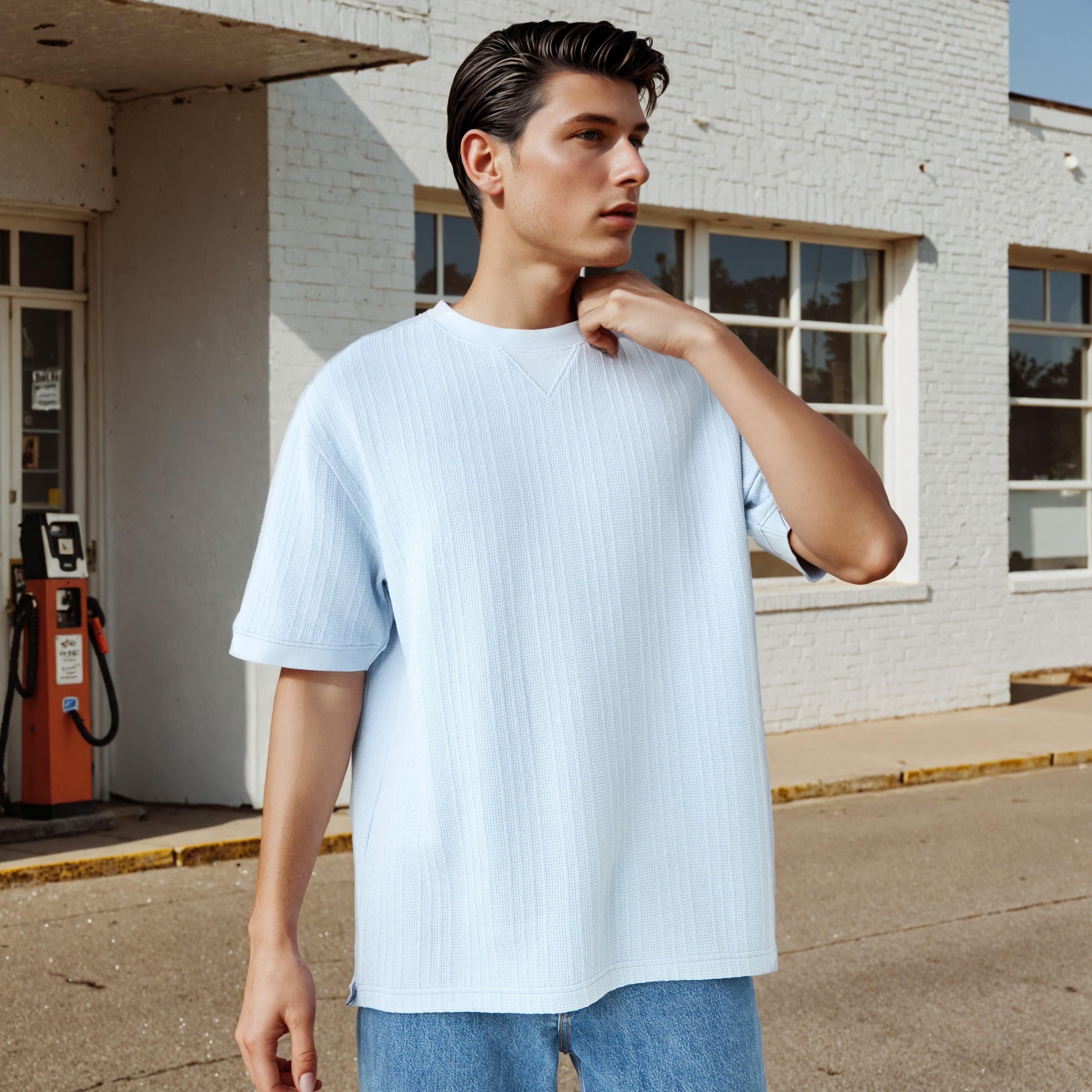 Jacquard Textured T-shirt-men-clothing-tshirtsandpolos-tshirts-image-1