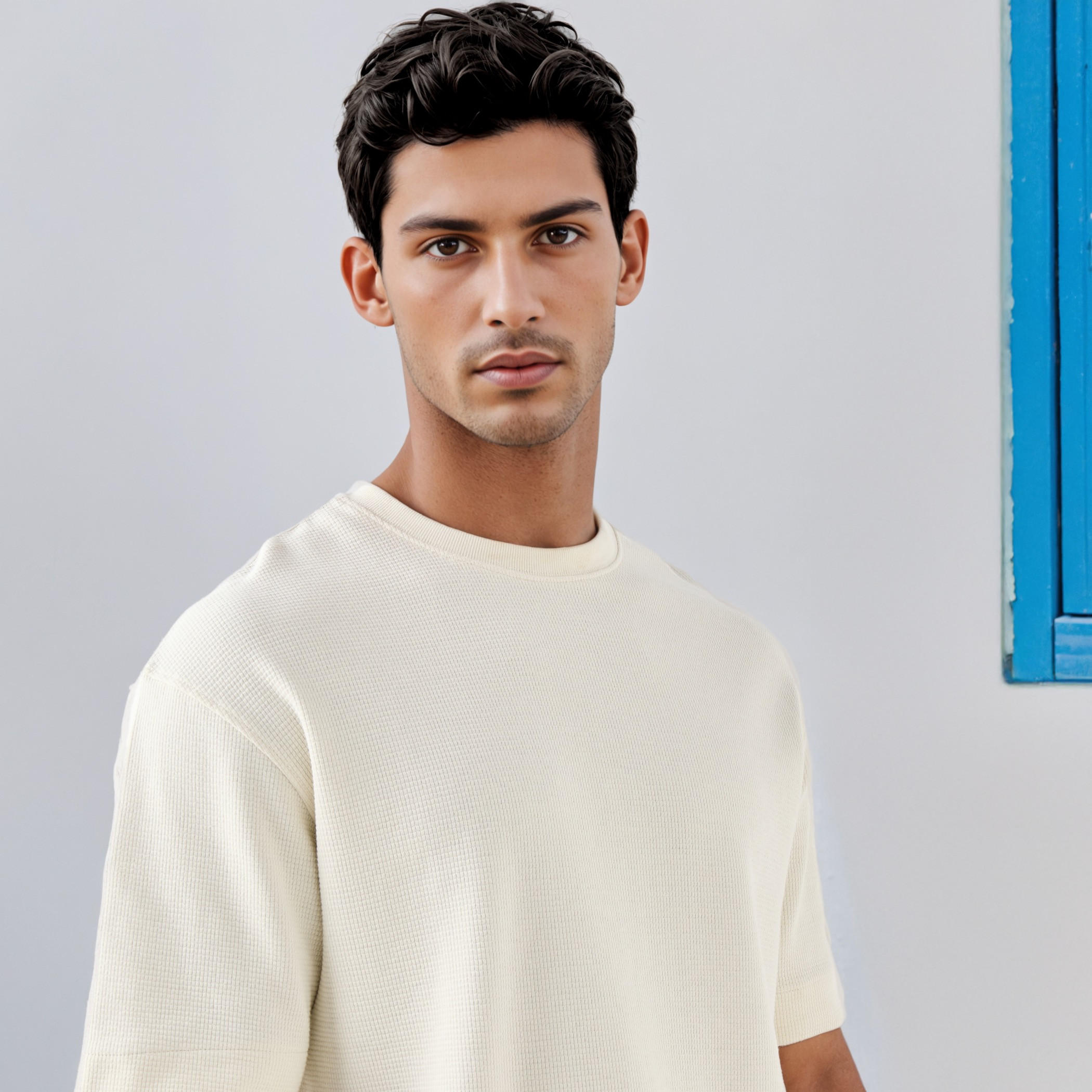 تيشيرت بنمط وافل بارز الملمس-men-clothing-tshirtsandpolos-tshirts-image-2