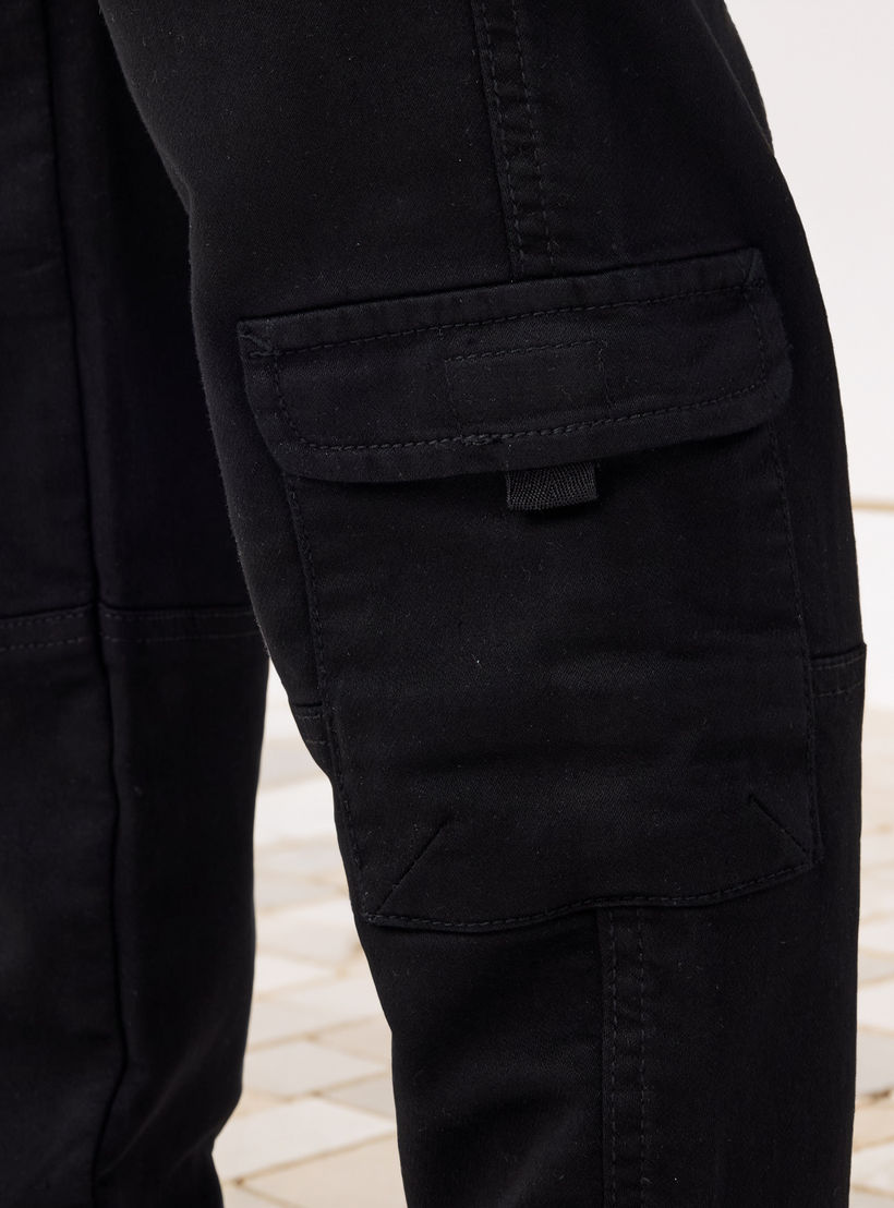 Flexi Waist Cargo Joggers with Pockets-men-clothing-bottoms-joggers-image-6