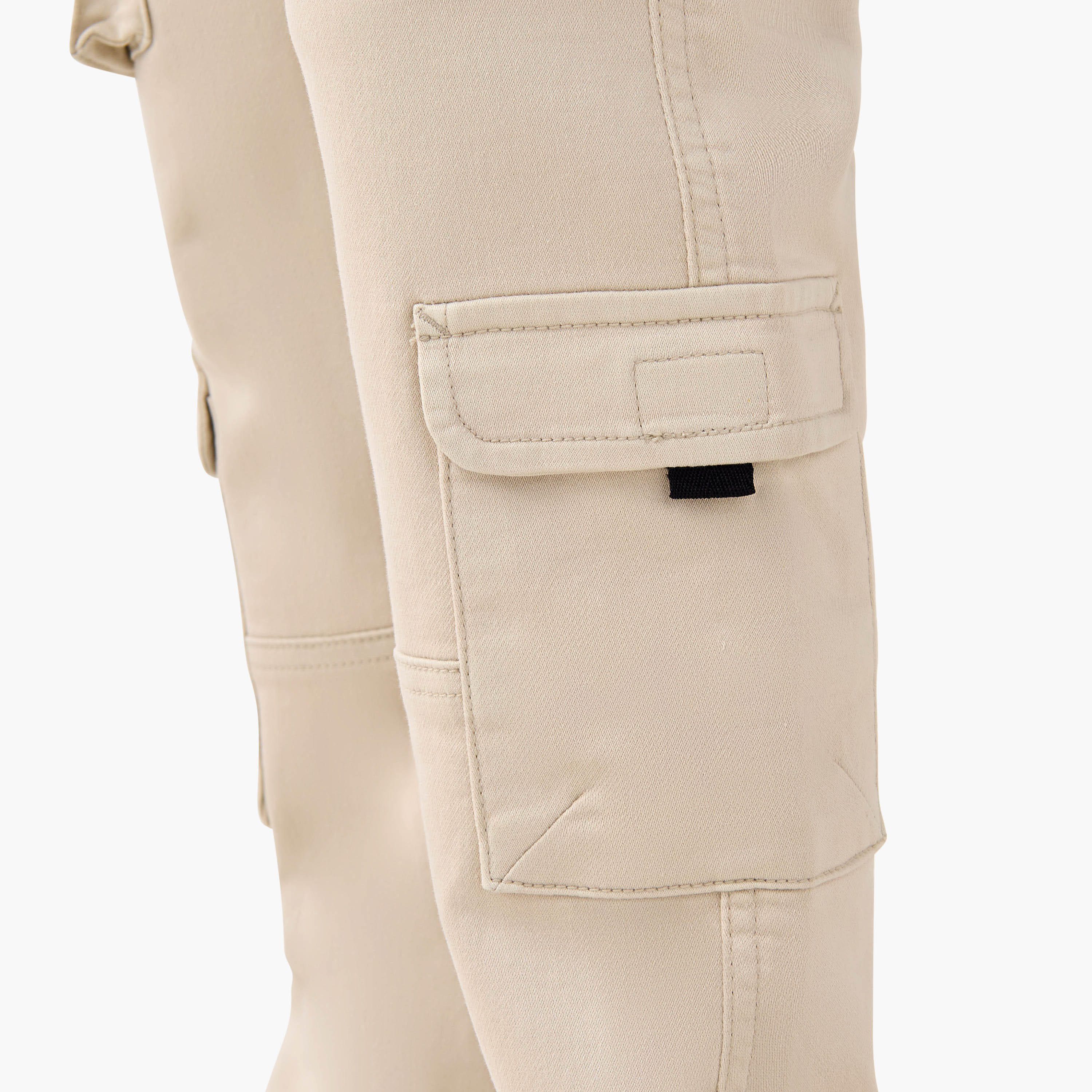 Flexi Waist Cargo Joggers with Pockets-men-clothing-bottoms-joggers-image-6