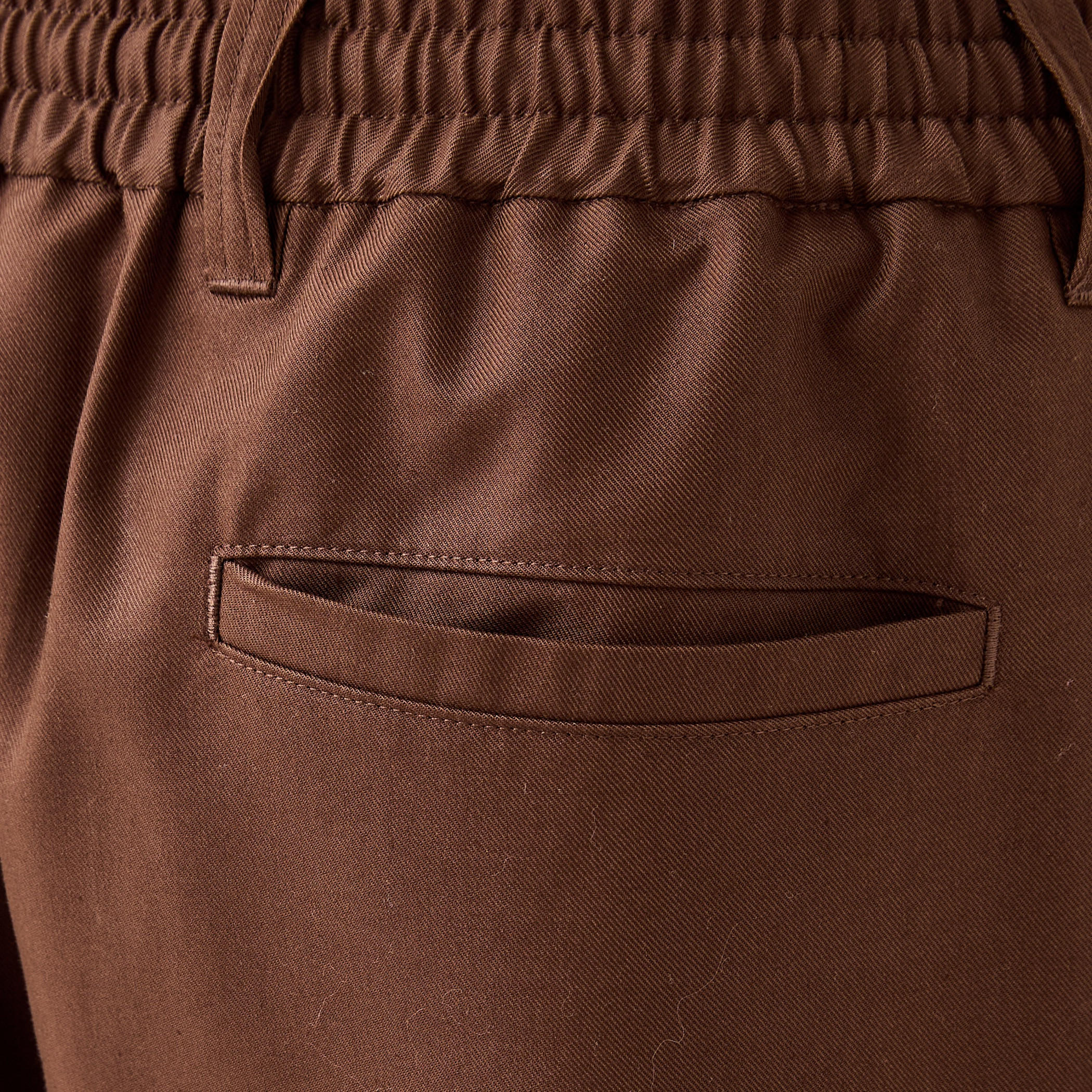 Regular Fit Pants with Elasticated Waistband and Pockets-men-clothing-bottoms-joggers-image-5