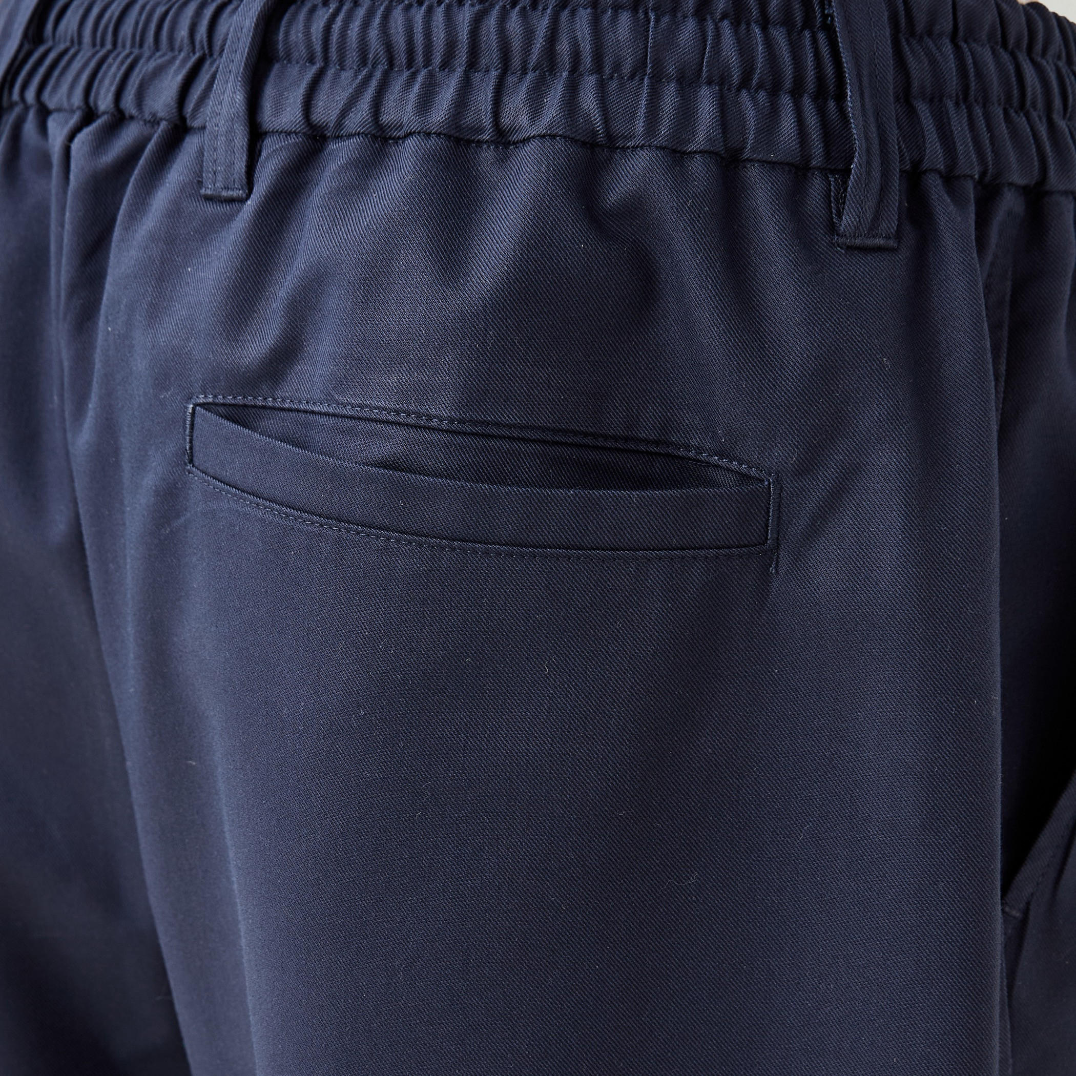 Regular Fit Pants with Elasticated Waistband and Pockets-men-clothing-bottoms-joggers-image-5