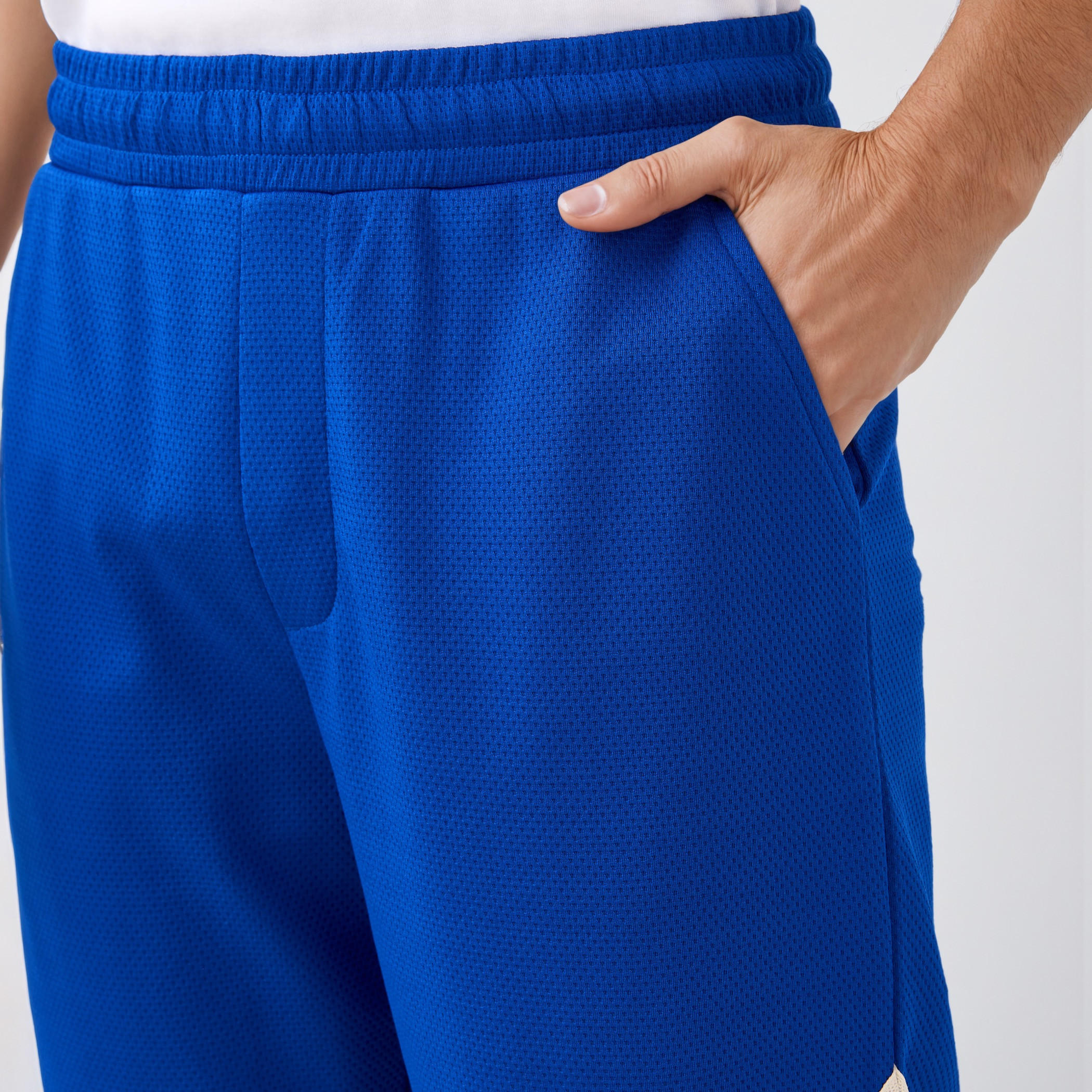 Contrast Detail Flexi Waist Shorts with Pockets-men-clothing-bottoms-shorts-image-4
