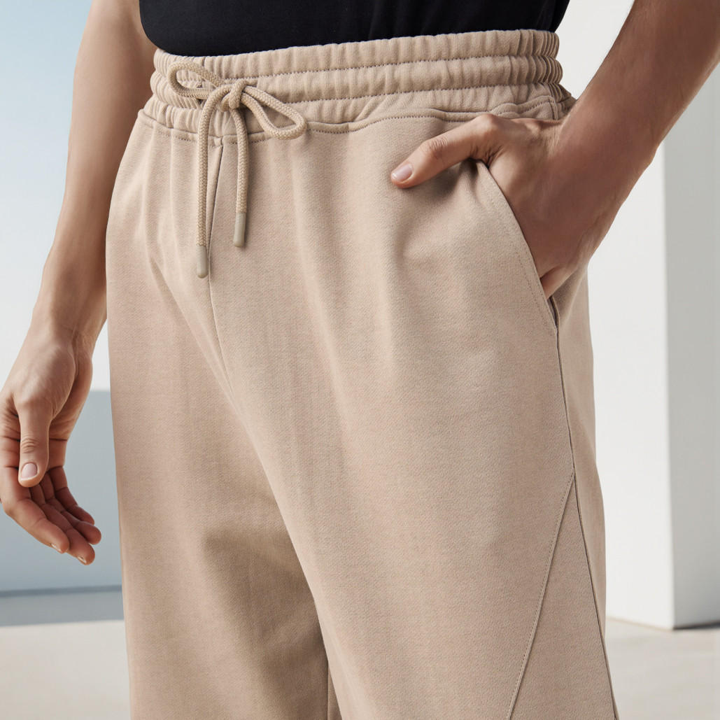 Cut and Sew Detail Flexi Waist Joggers -men-clothing-bottoms-joggers-image-4