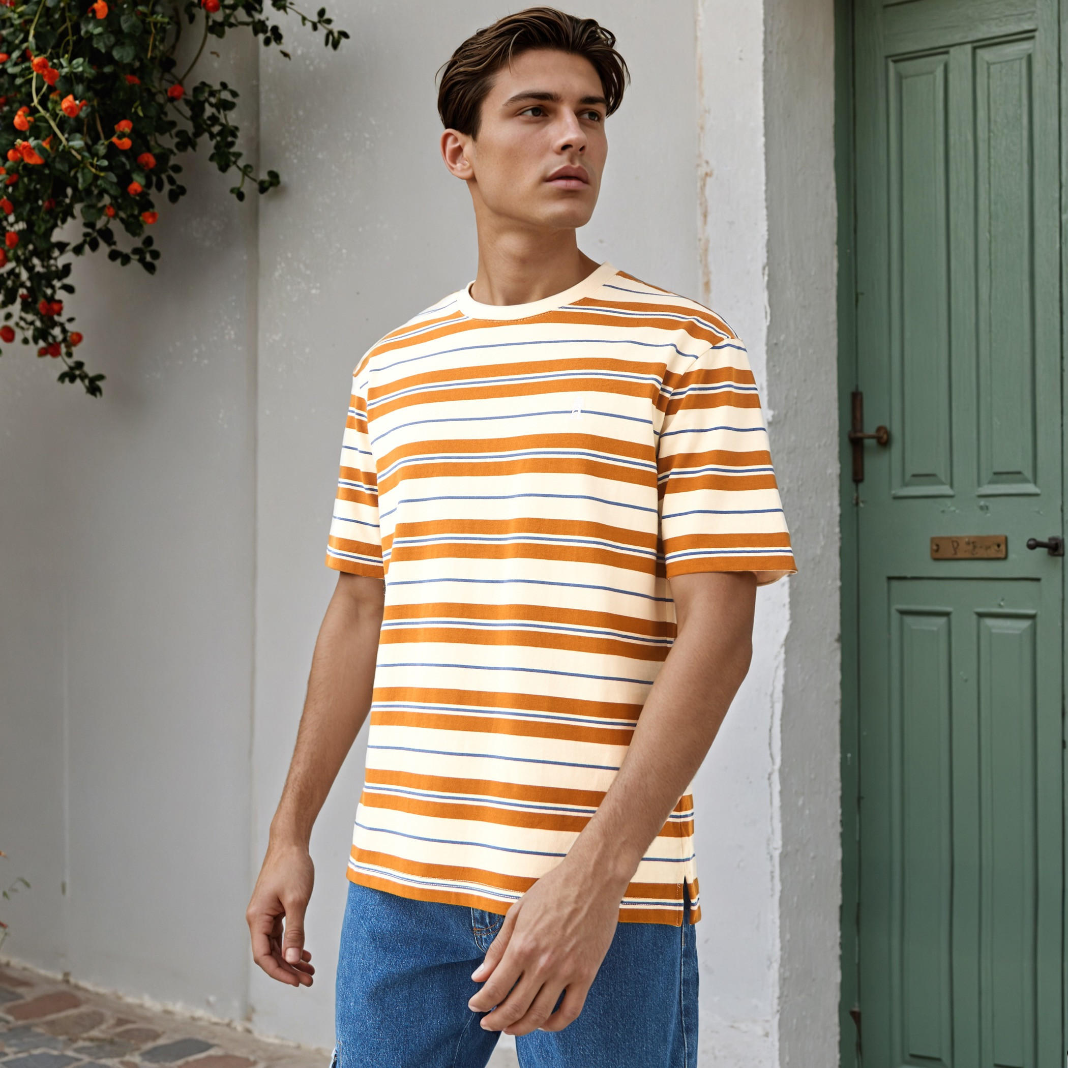 تيشيرت مقلم-men-clothing-tshirtsandpolos-tshirts-image-1