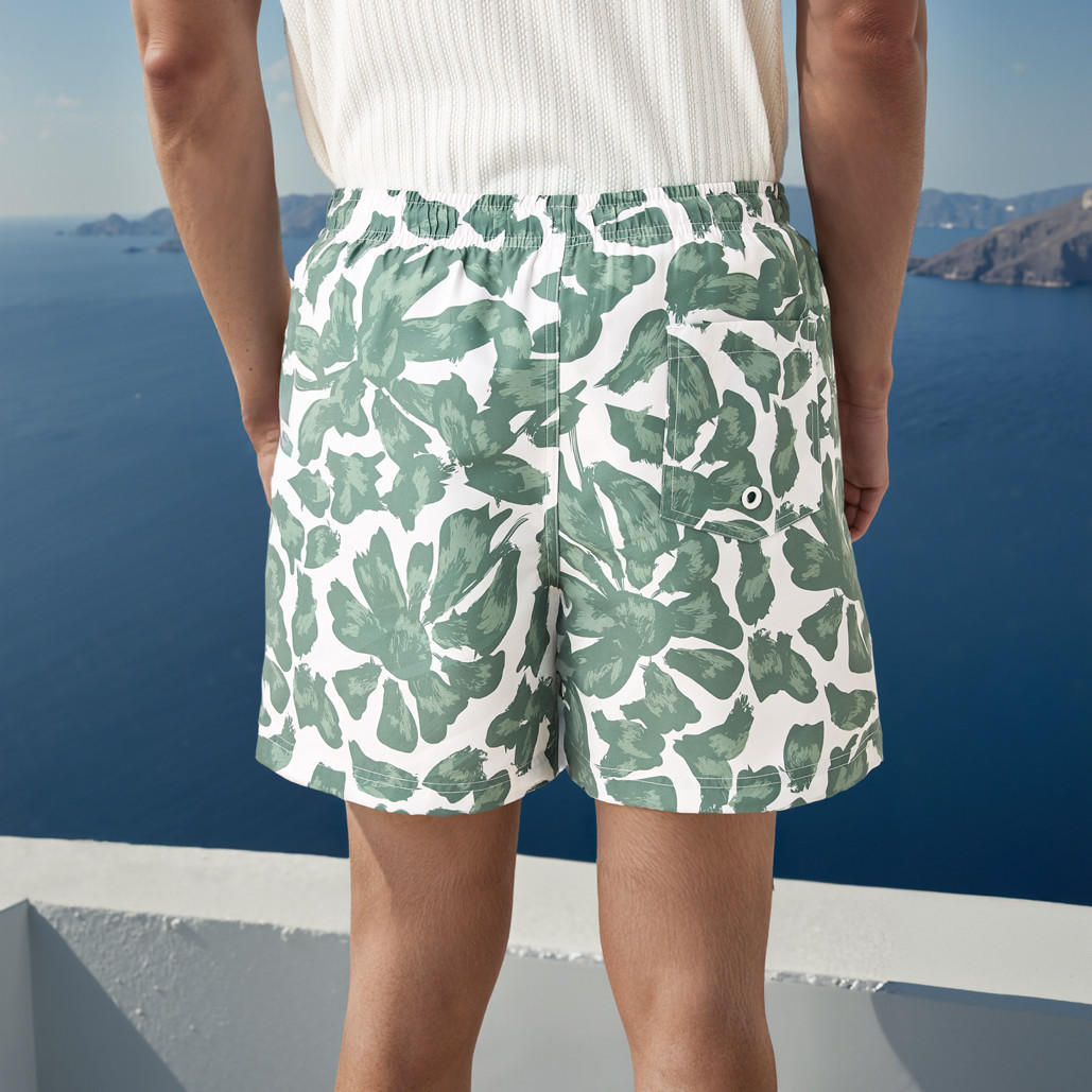 All-Over Print Swim Shorts with Drawstring Closure and Pockets-sports-men-clothing-swimwear-image-3