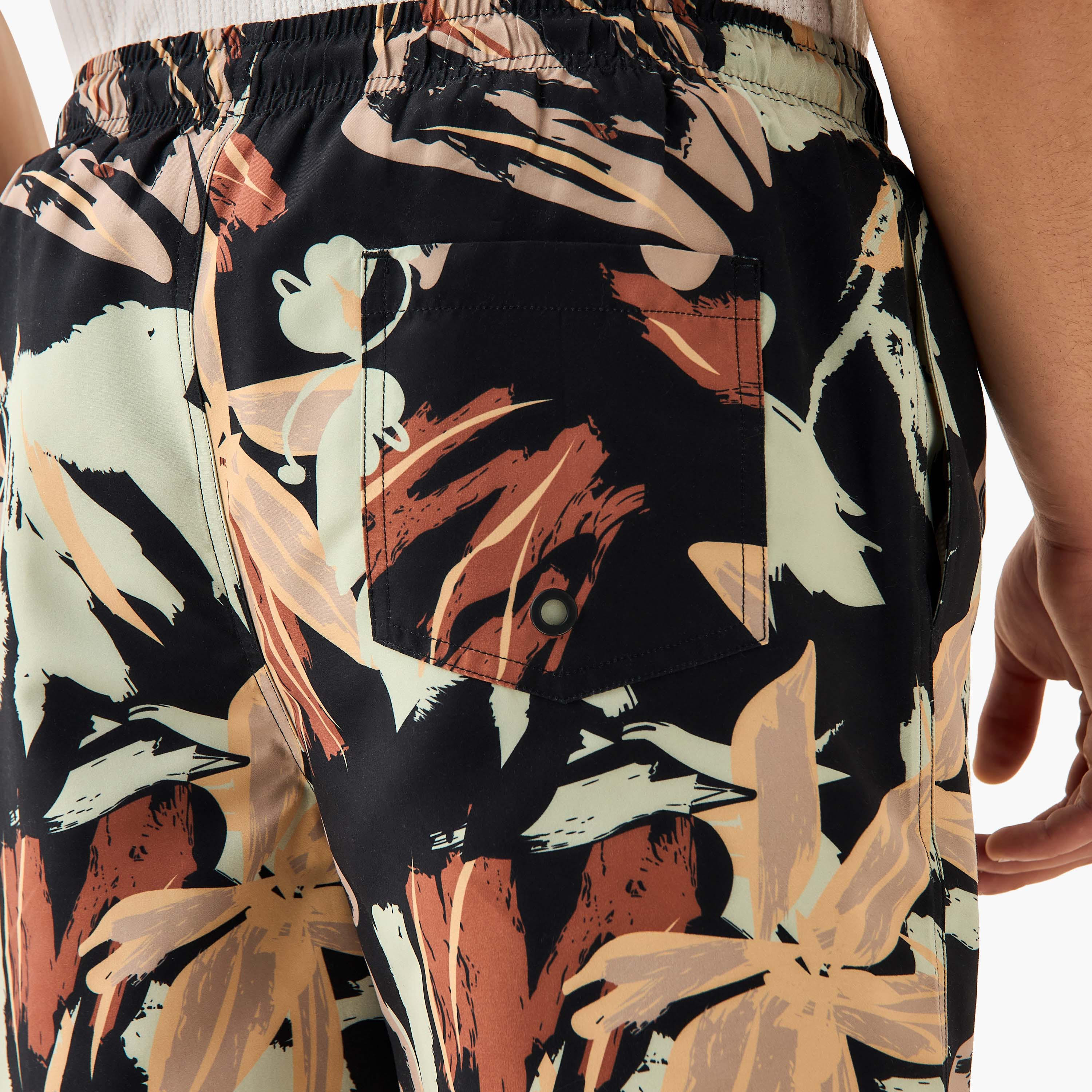 Abstract Print Swim Shorts with Pockets-sports-men-clothing-swimwear-image-5