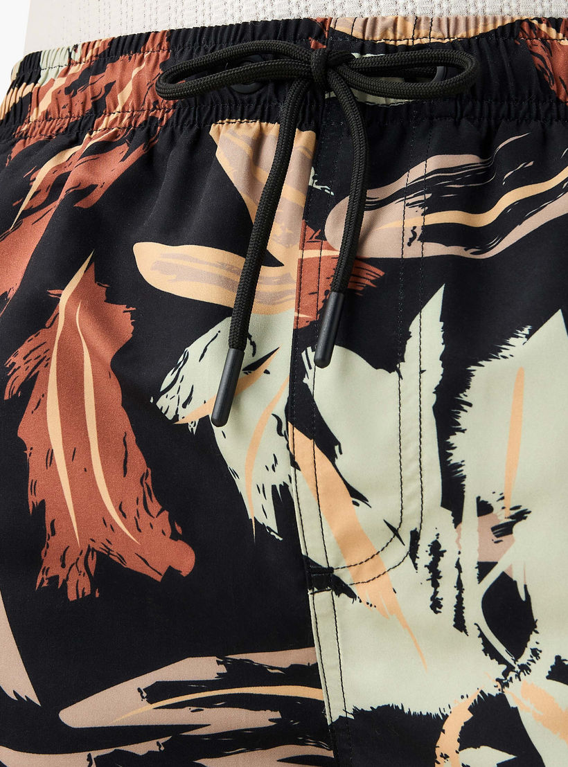 Abstract Print Swim Shorts with Pockets-sports-men-clothing-swimwear-image-6